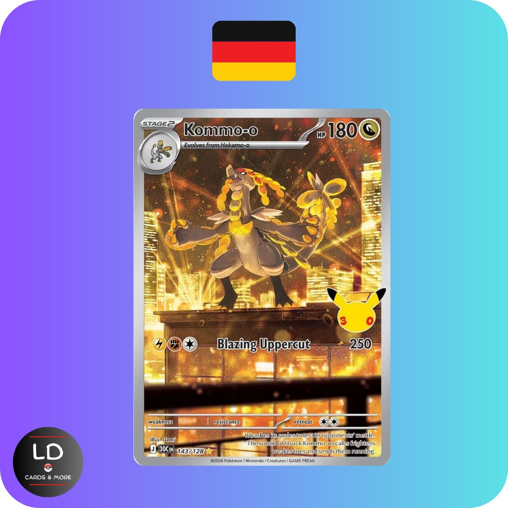 Image of Grandiras 143/128 30c 30th Anniversary Celebrations Deutsch