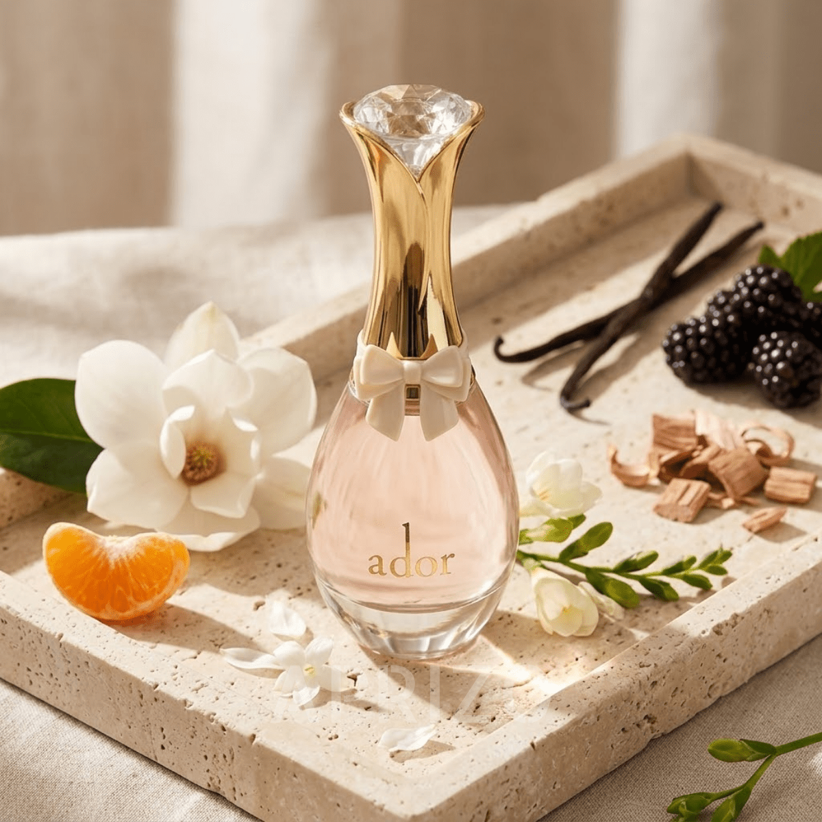 TEMU Eau de Parfum Ador 100 ml pour Femme, Parfum Longue Tenue, Fragrance Florale et Fruitée Élégante, Vaporisateur de Parfum , Cadeau Beauté de Luxe