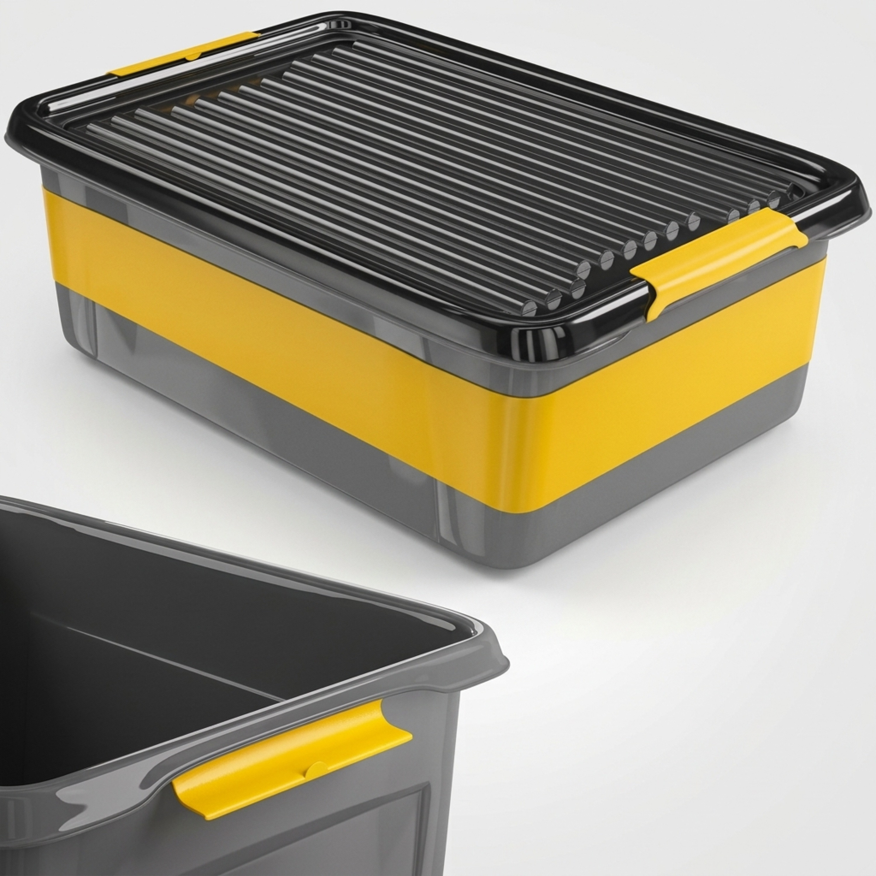 Image of Storage Box 4x 30l With Lid
