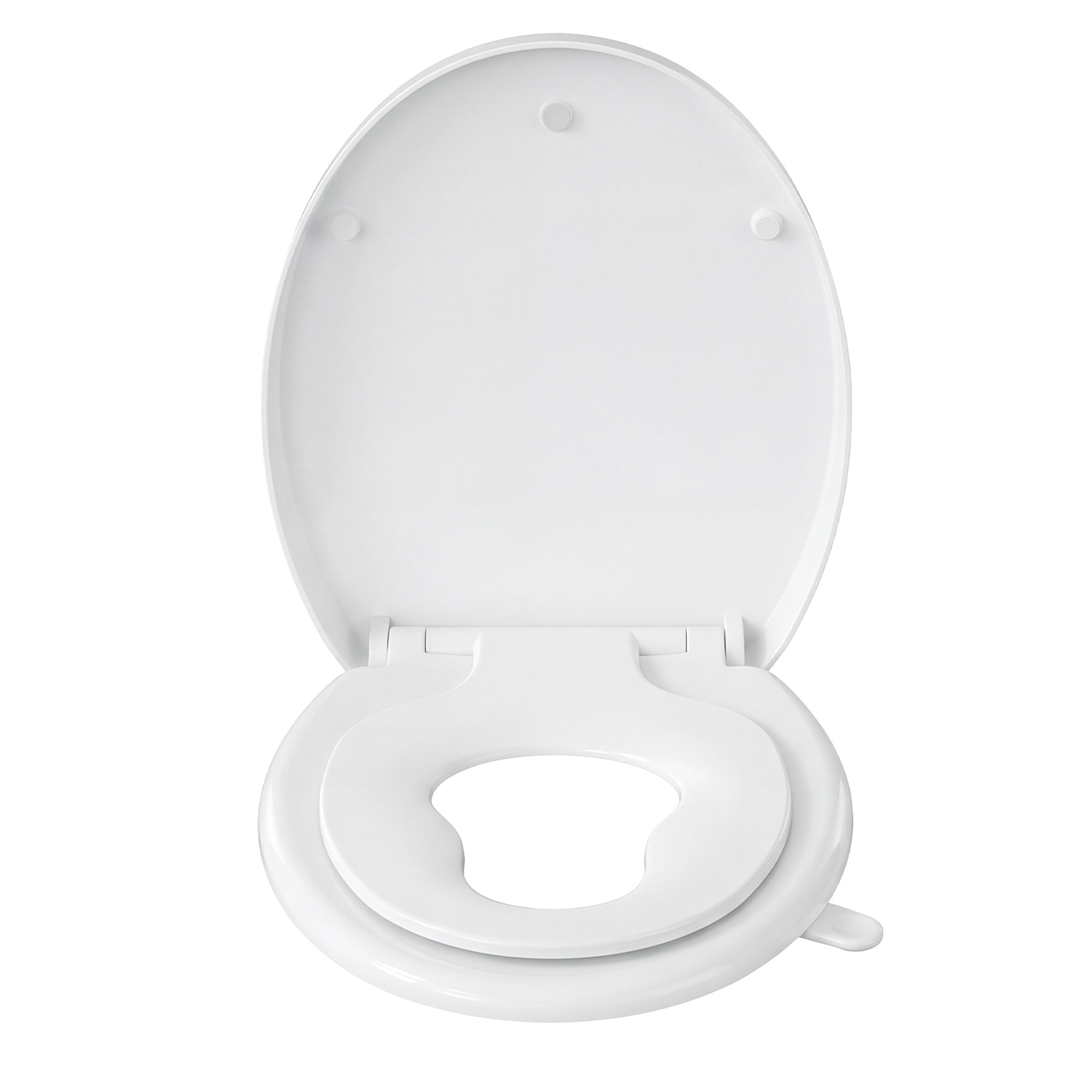 Image of Toilet Seat, O-shaped, 44.5 X 37. Cm, White, Pp Material