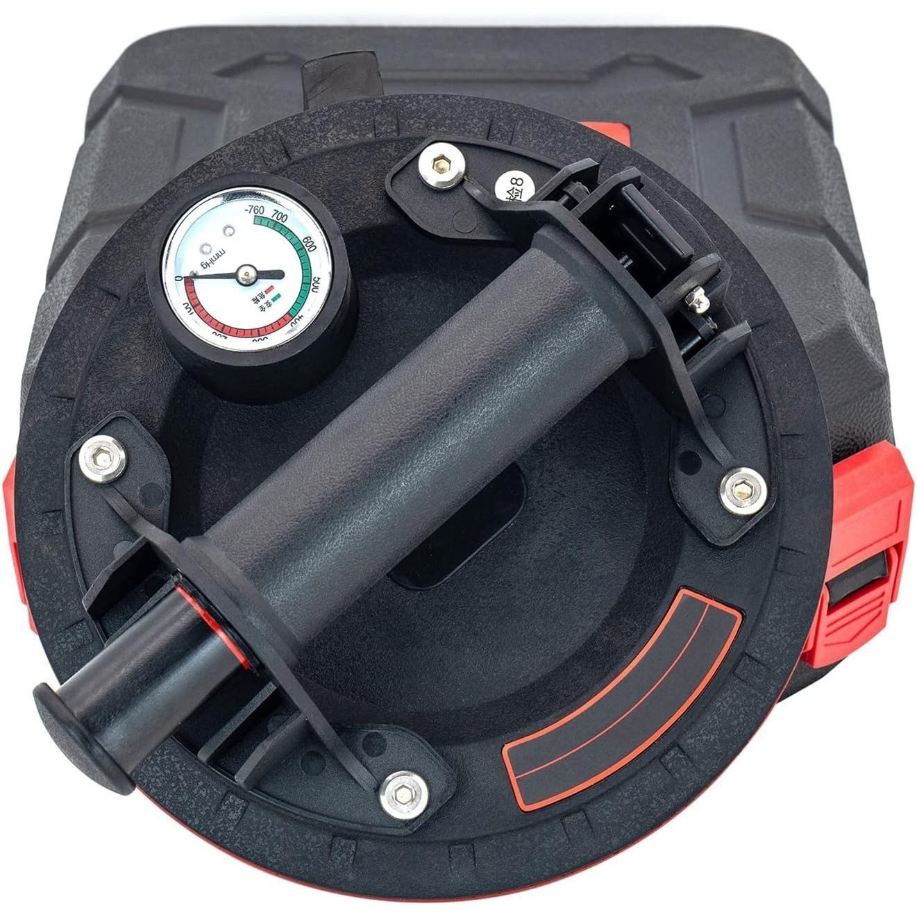 Image of 20cm Hand Vacuum Suction Cup, Portable Heavy-duty Glass Lifter With Pressure Gauge, Suction Lifter For Smooth Surfaces And Panels