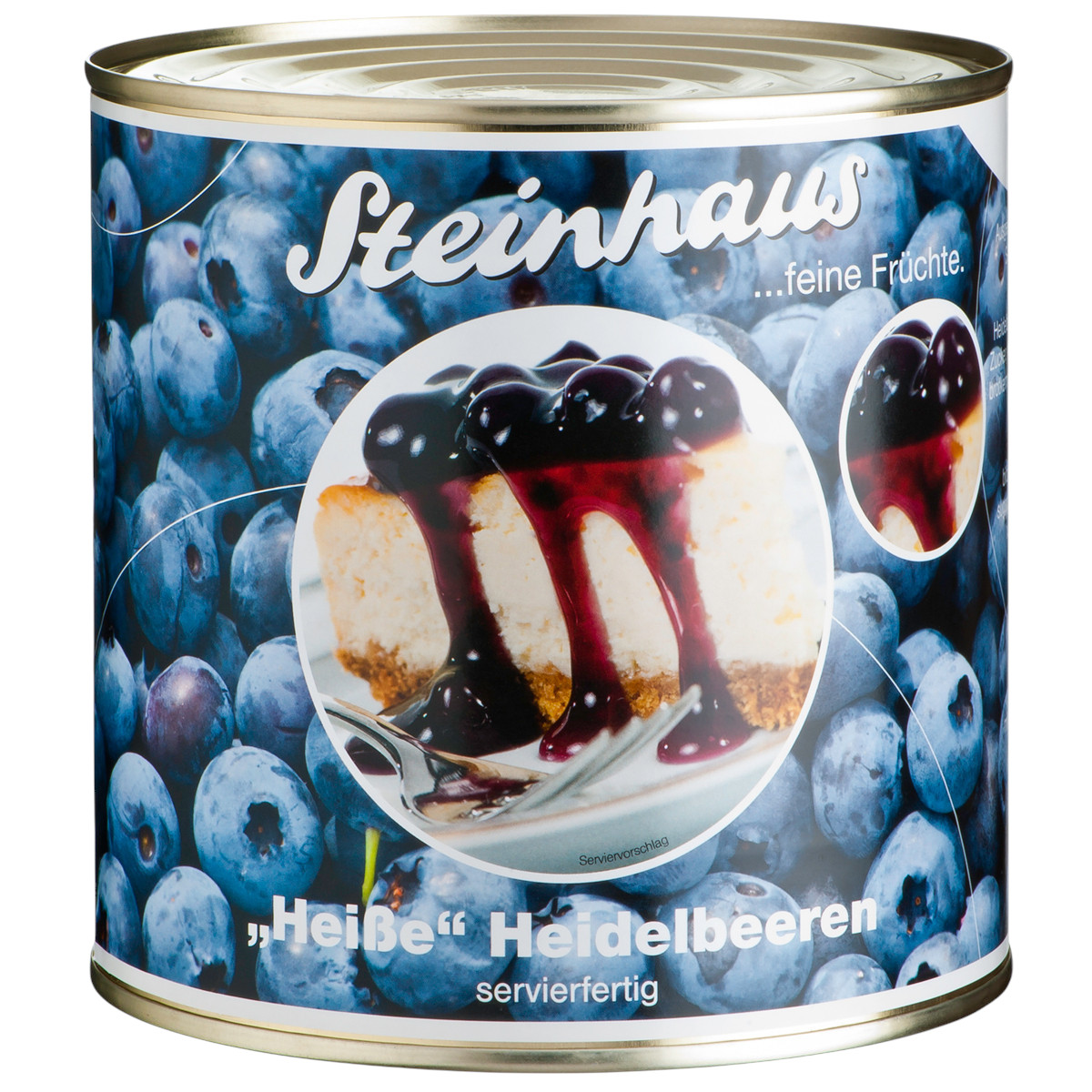 Image of Steinhaus Preserved Fruit Hot Blueberries, Ready To Serve, 850 Ml, Dessert Ice Cream Topping