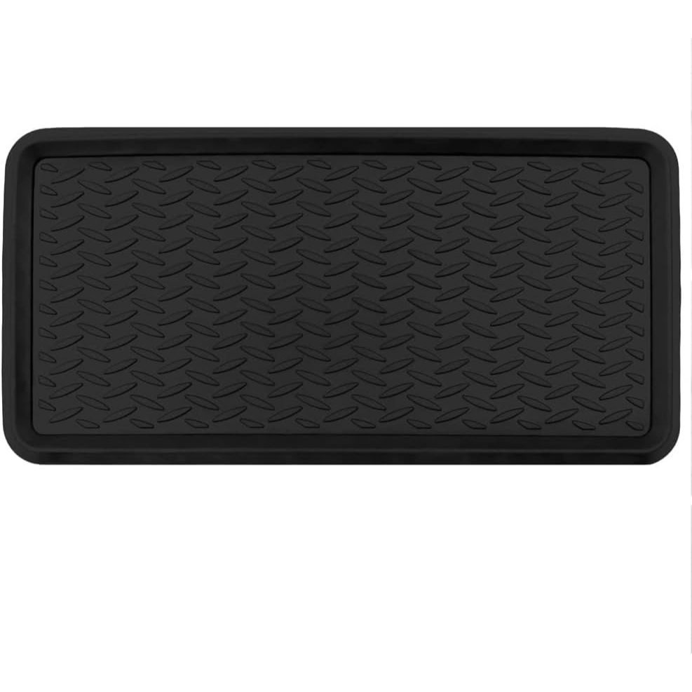 TEMU ® Premium Rubber Boot Tray - Large 80cm X 40cm - Durable And Versatile Boot Mat For Indoor And Outdoor Use - Non-slip, Easy To Clean - Mudroom,