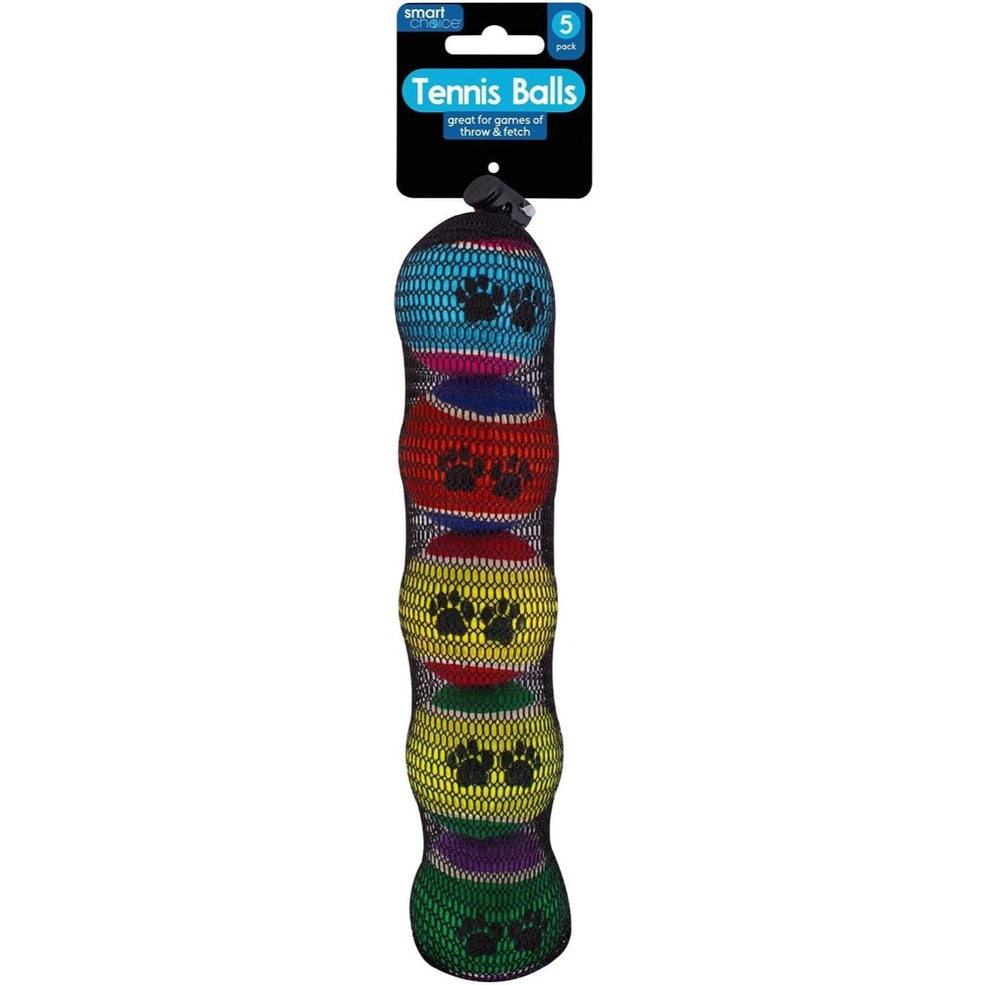 TEMU Dog Tennis Balls, 5cm, Pack Of 5, Interactive Toys