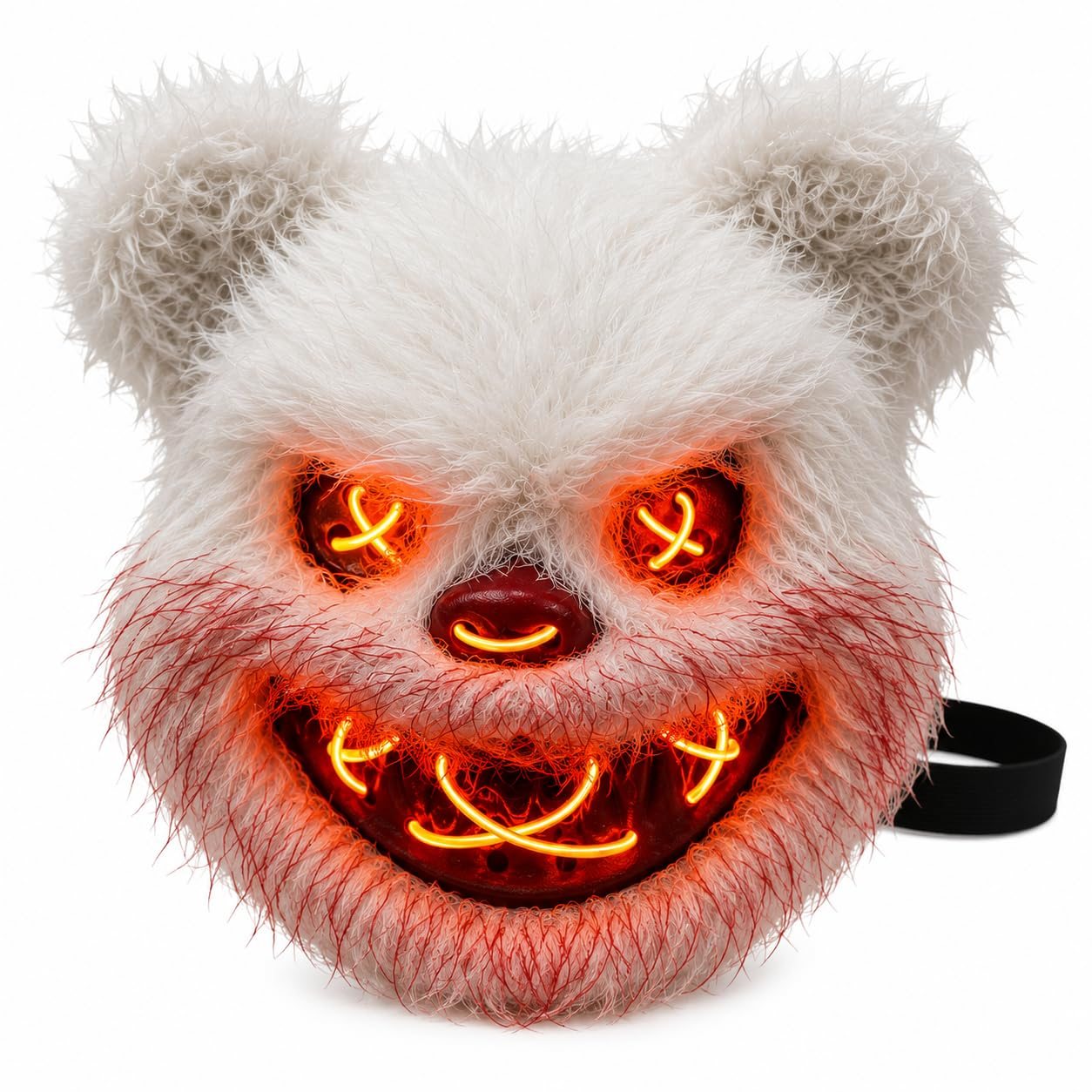 Image of Tk Led Horror Teddy Halloween Mask - Glowing Controllable Face Mask For Halloween, Carnival & , Costume For (led Horror Teddy)