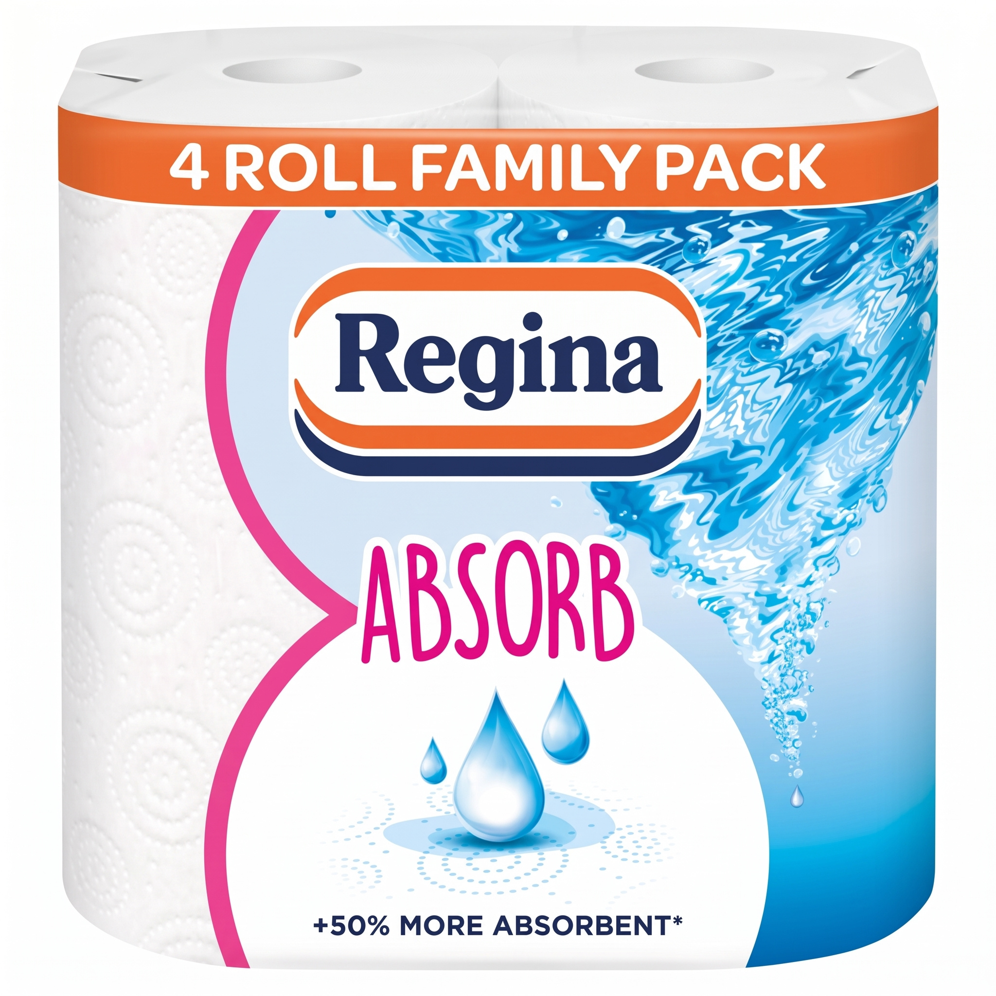TEMU Regina Xxl Kitchen Roll 4 Pack - Extra Large 2-ply Super Absorbent Paper Towels, Heavy Duty Household Cleaning Wipes, Bulk Kitchen Paper