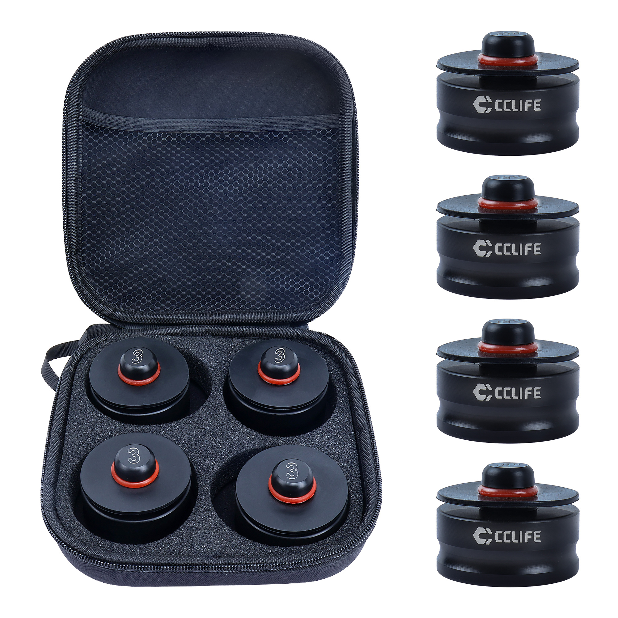 Image of Car Jack Pads For Model 3/s/x, Rubber Jack Pad, 4 Pieces