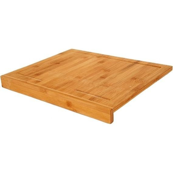 TEMU Tabla de cortar de madera de bambú con de encimera