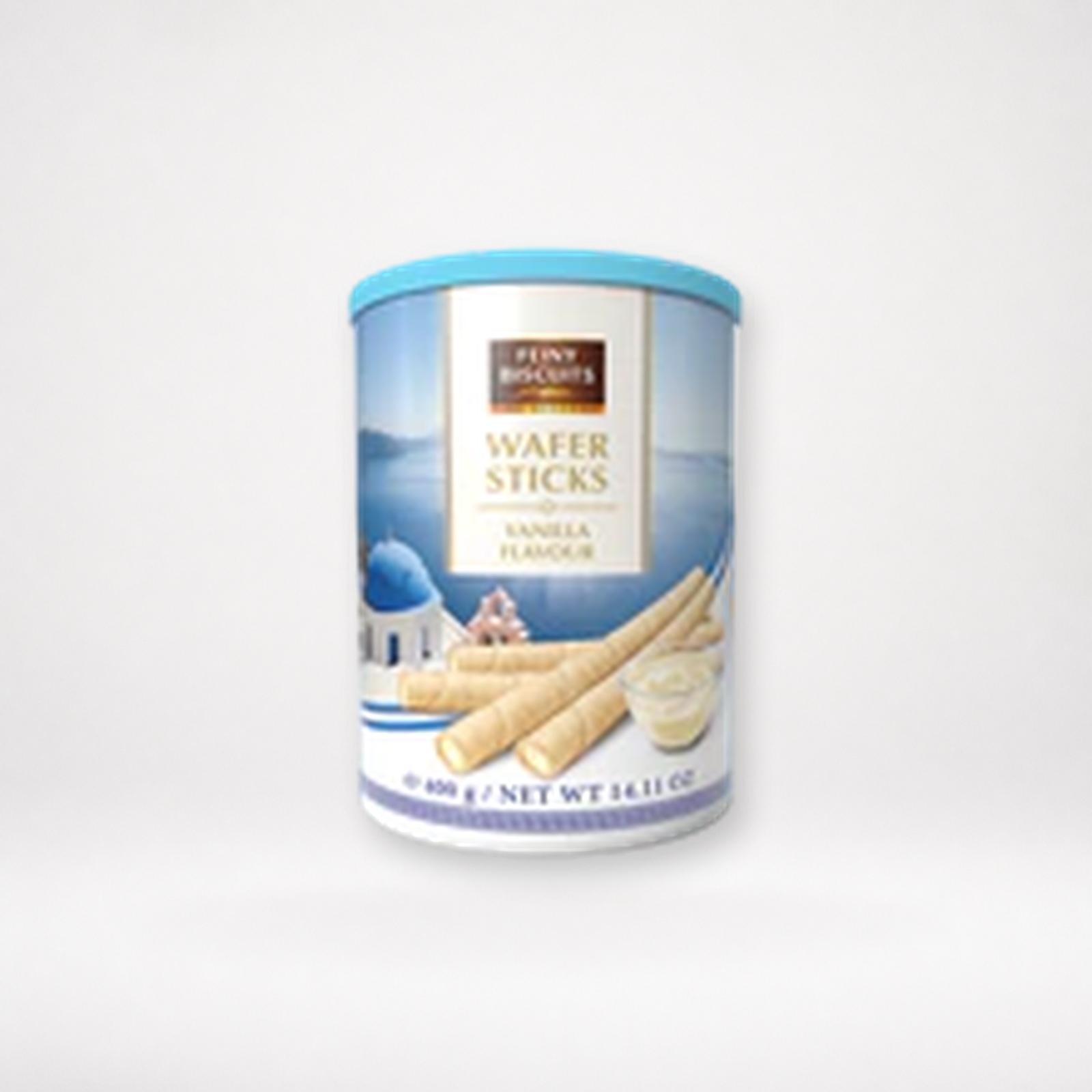 Image of Delicious Biscuits Waffle Rolls Vanilla Cream 400 G - Crispy Filled Waffle Rolls