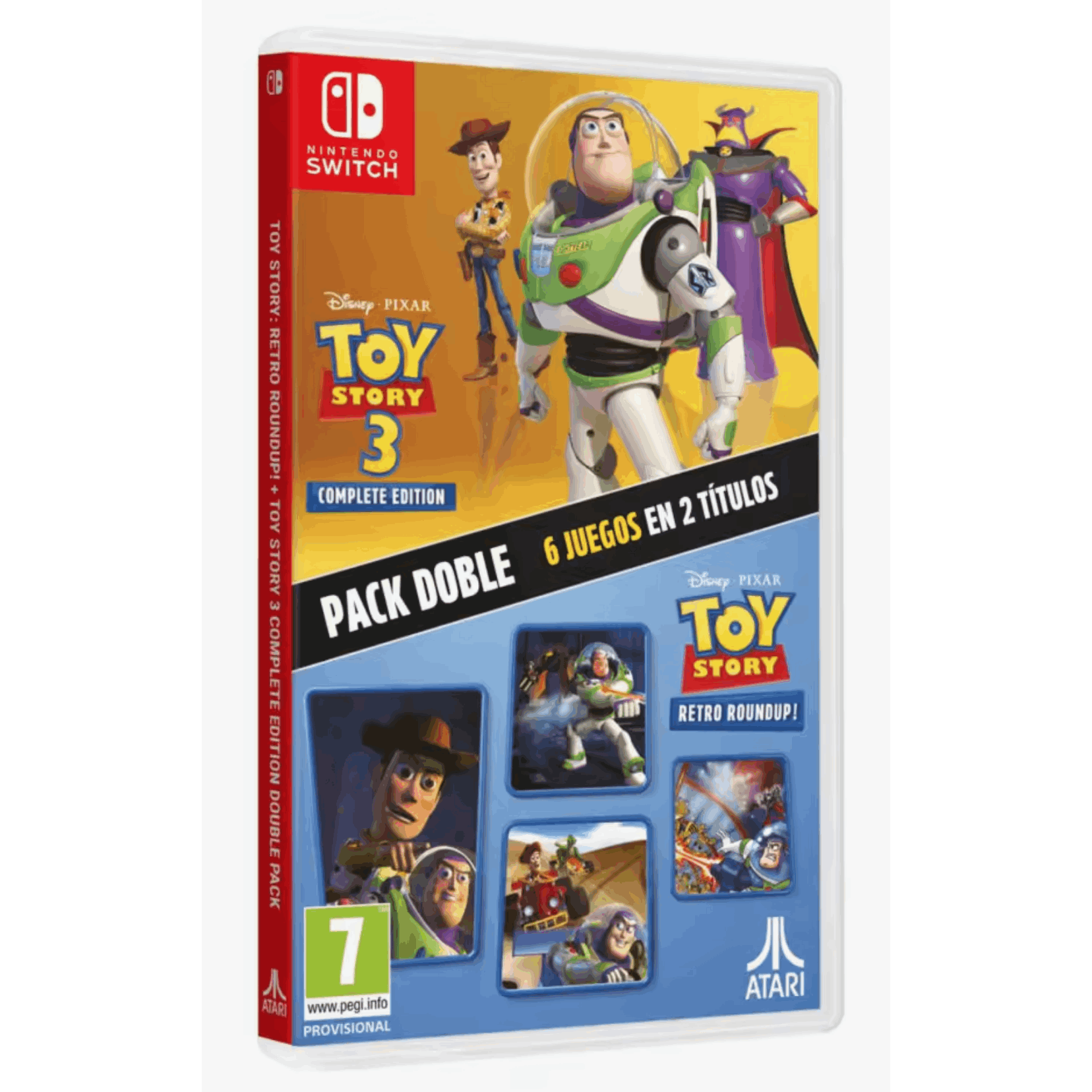 PREVENTA TOY STORY RETRO ROUNDUP! + TOY STORY 3 COMPLETE EDITION DOBLE PACK SWITCH PAL...