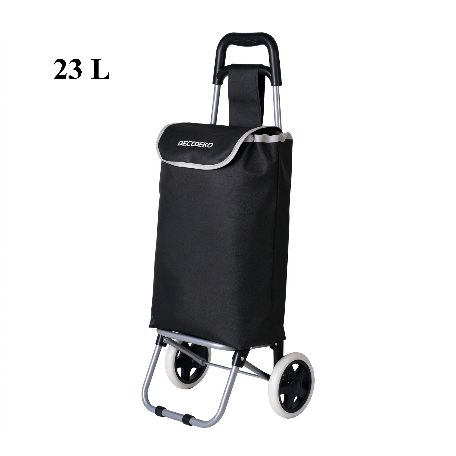 TEMU Carrito Compra Plegable Carro de con Bolsa Desmontable, tela Oxford bolsa,Carro Ruedas Anchas, Bolsa Extraíble, 23L / 34L.
