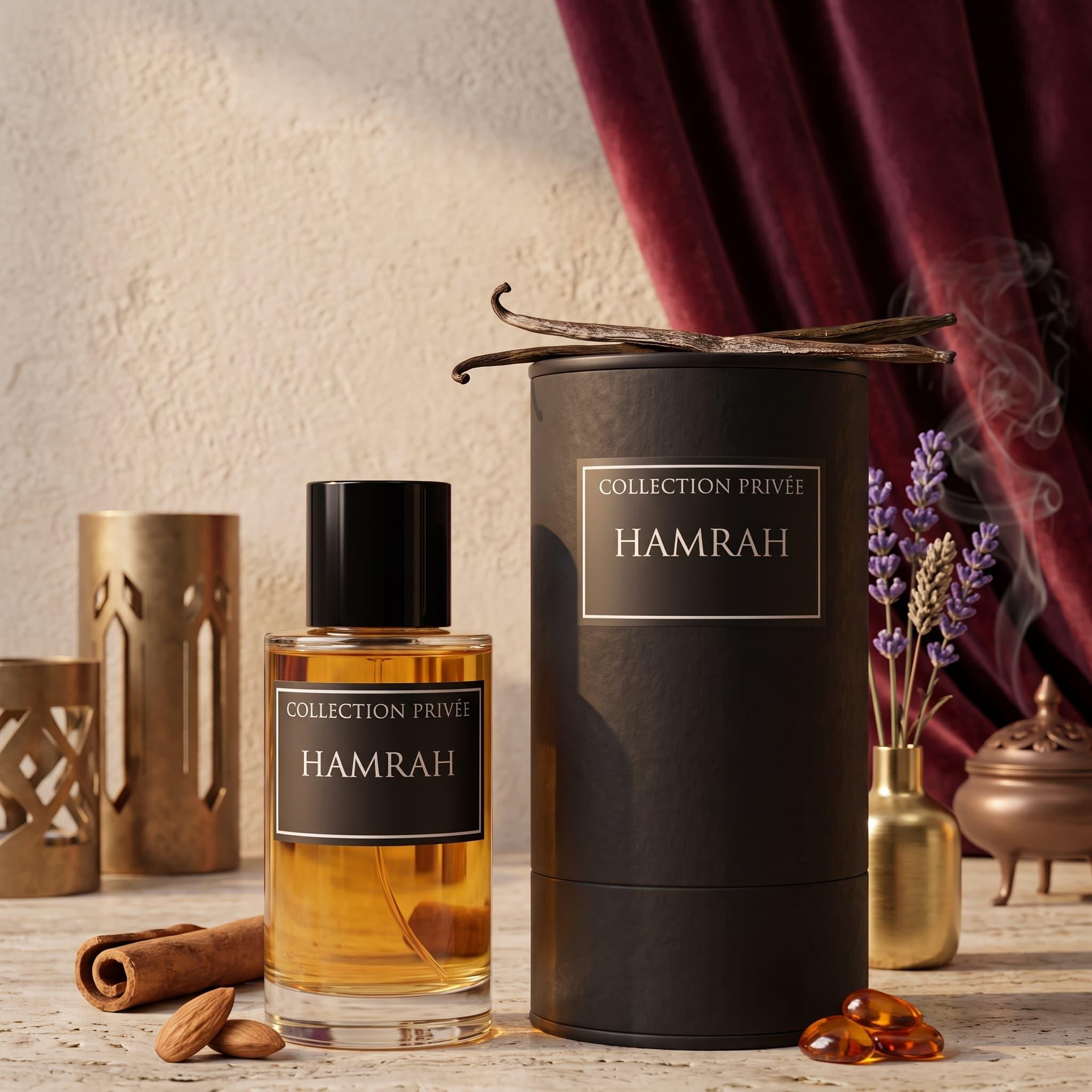 TEMU COLLECTION PRIVÉE Hamrhah 50ml Eau de Parfum - Parfum Unisexe Oriental Gourmand Épicé, Fragrance Ambrée Vanillée, Vaporisateur Luxe Cadeau