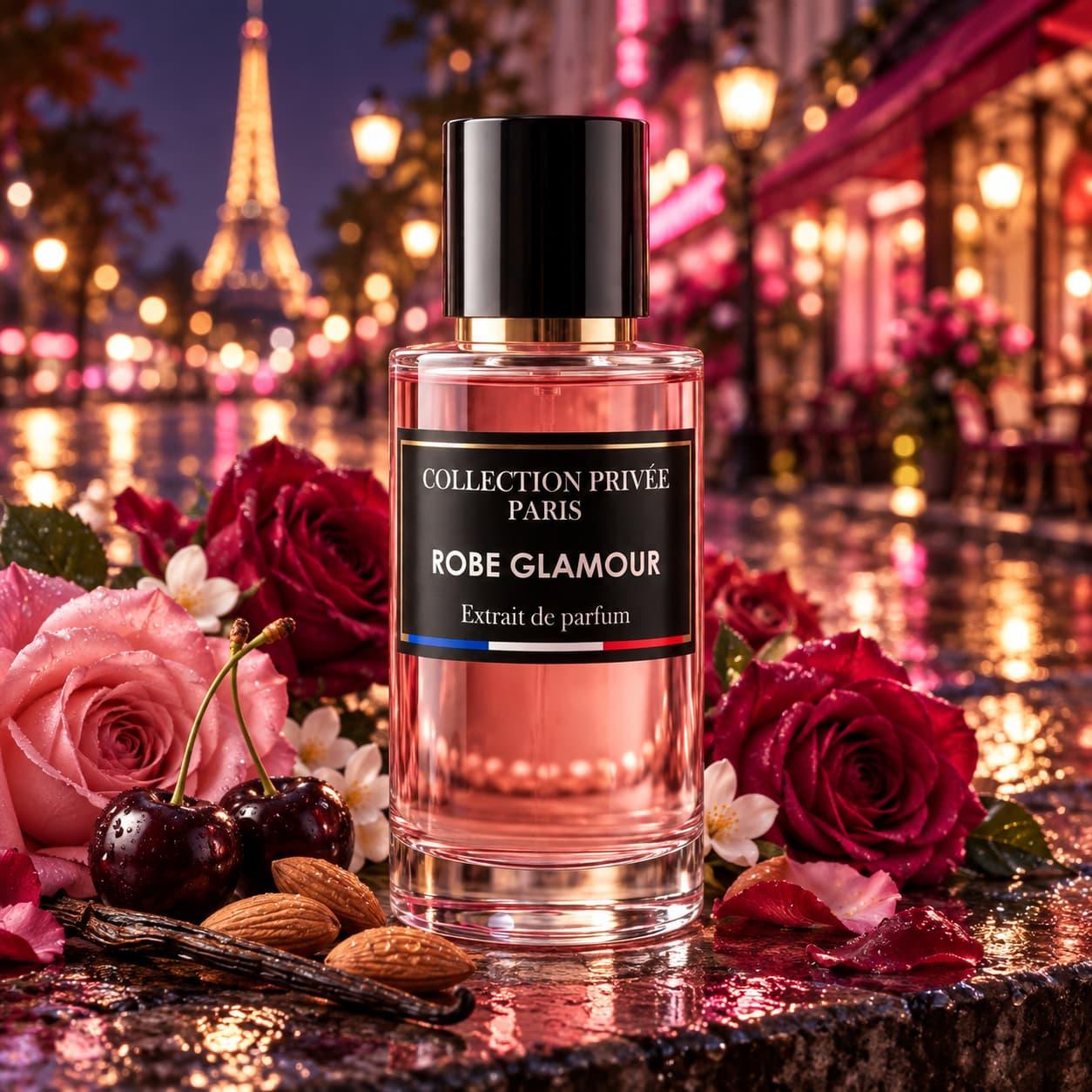 TEMU Robe 50ml de Parfum Femme - Parfum Premium Noire et Rose, Fragrance Florale Fruitée Vaporisateur Luxe Cadeau-COLLECTION PRIVÉE