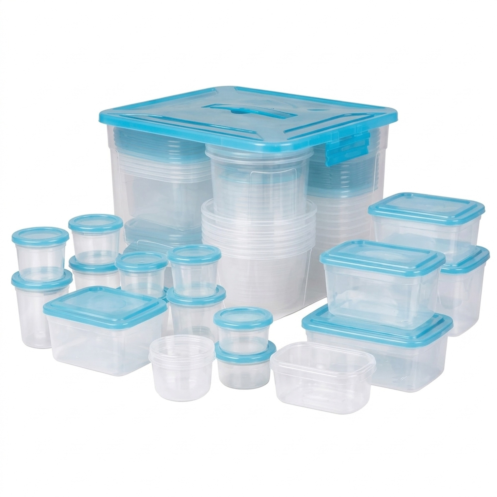 TEMU Set de recipientes de plástico con , 50 piezas