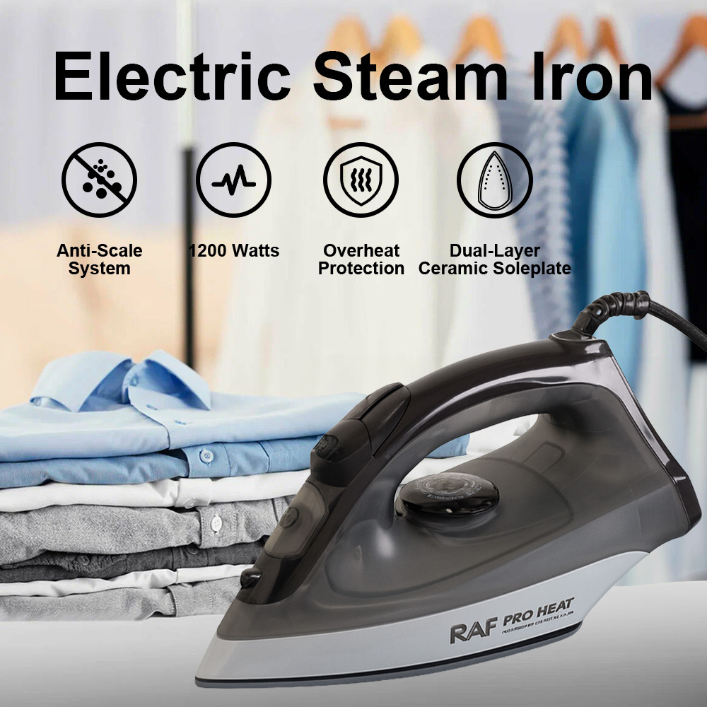 Image of Steamer For Clothes, Iron, Portable Handheld Design, Ceramic Soleplate, 1200w Strong Penetrating Steam Clothes For All Fabrics