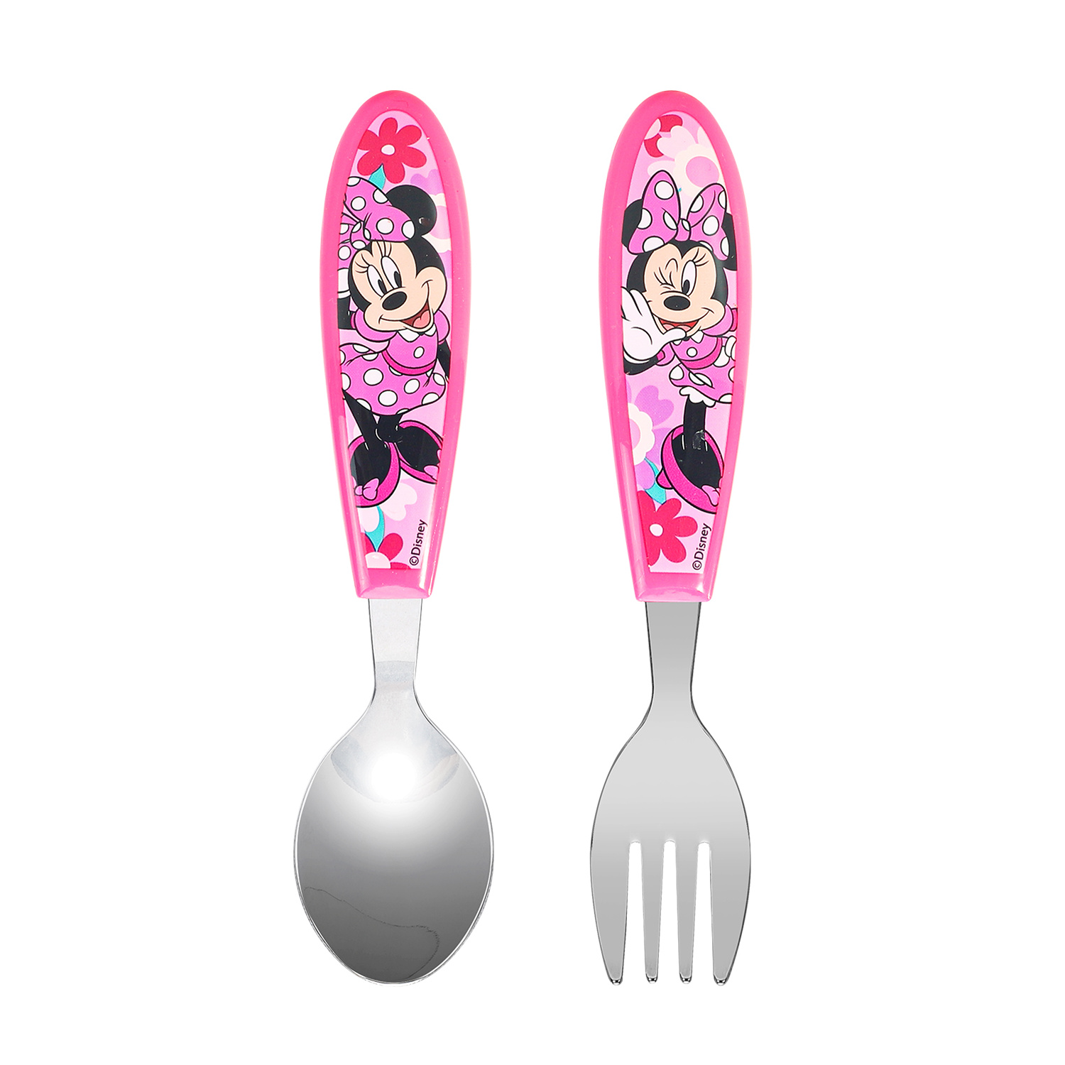 TEMU Mouse Children's Kids Ergonomic 2pcs Cutlery Set - Fork And Spoon