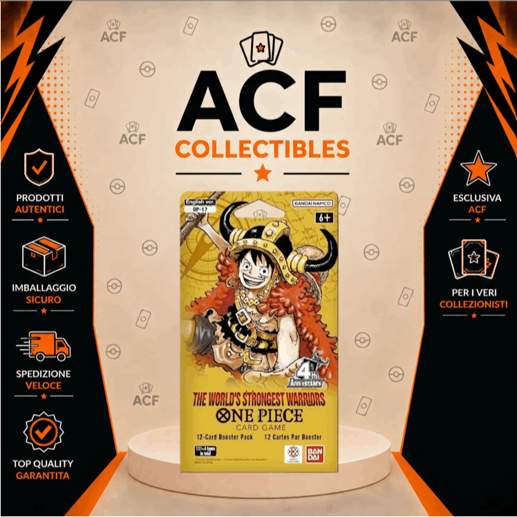TEMU One Piece Custodia di Carta I Pi羅 Forti del Mondo - 1 busta Booster Pack OP-17 - SIGILLATA - ENG