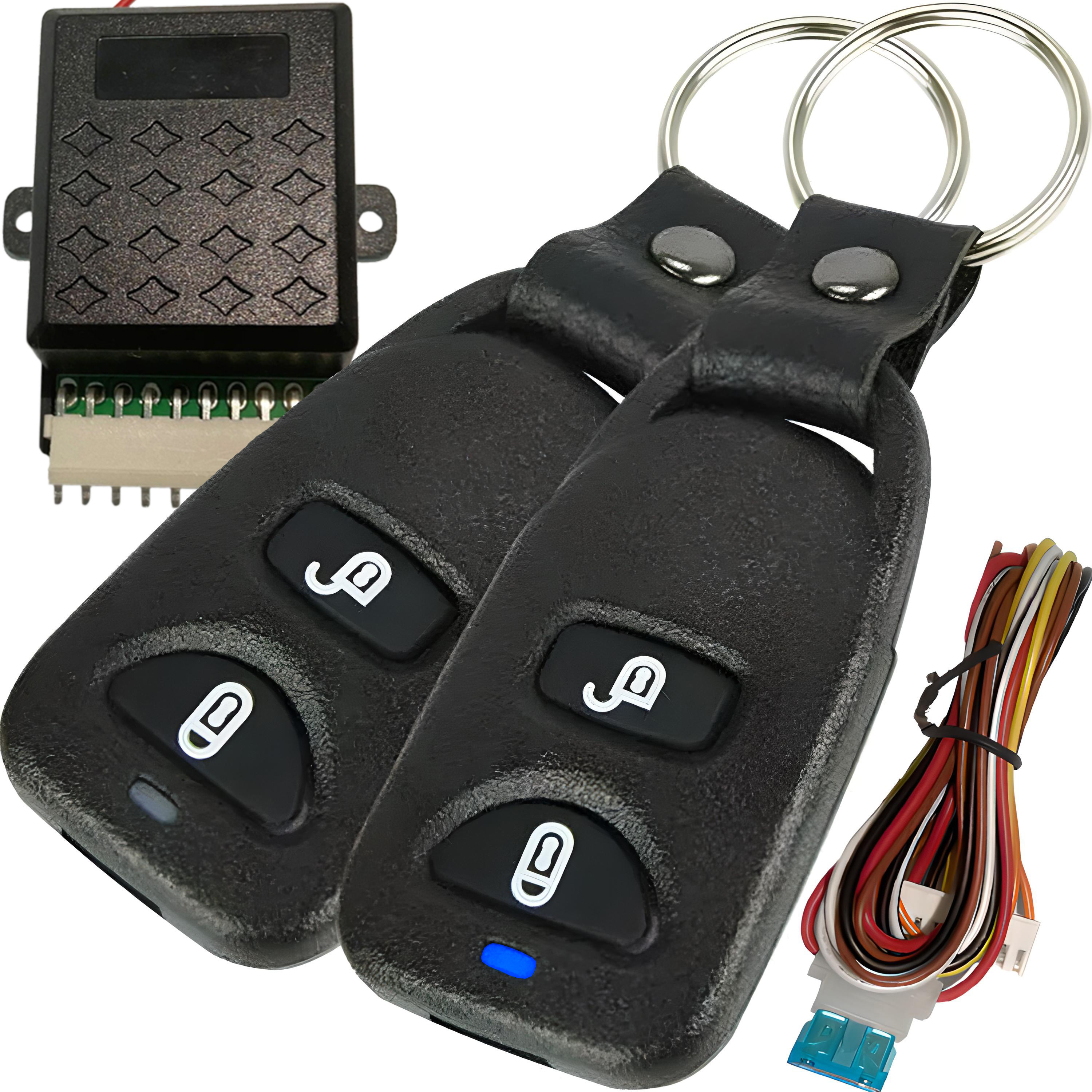 TEMU UNIVERSALE PER CHIUSURA CENTRALIZZATA AUTO 12 2 TELECOMANDI 433,92 MHZ PER E CHIUSURA PORTE COMANDO BAGAGLIAIO SEGNALAZIONE CON INDICATORI DI