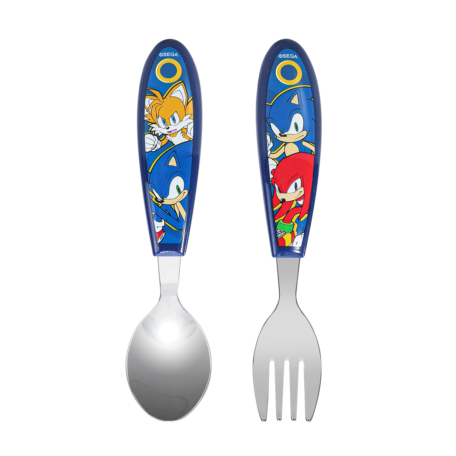 TEMU The Hedgehog Children's Kids Ergonomic 2pcs Cutlery Set - Fork And Spoon