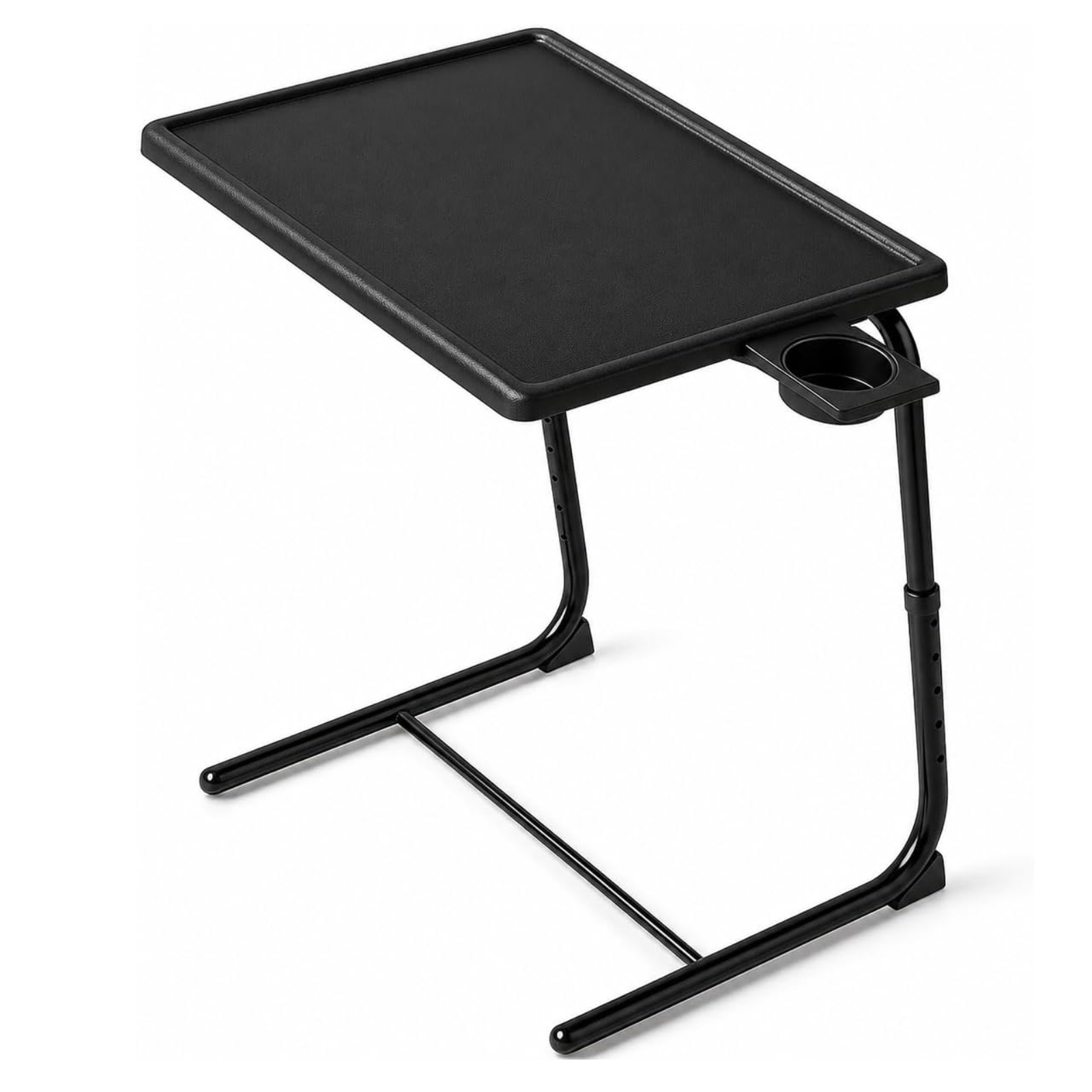 TEMU Mesa Plegable Auxiliar pequeña portátil Ajustable Comedor. Ideal Escritorio Ordenador Sofá Cama o Cocina. con Posavasos. 3 ángulos, 6