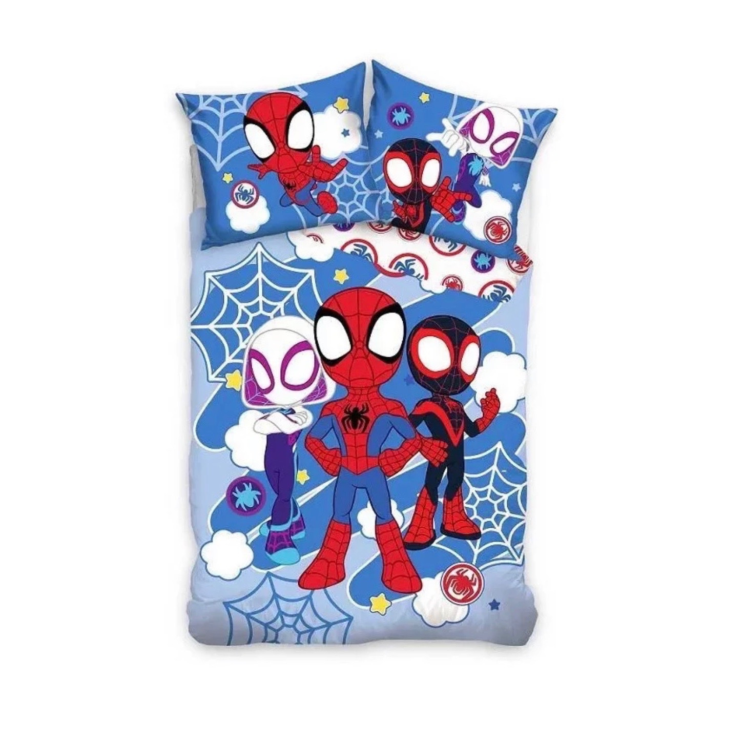 Image of -man Spidey Light Kids Bedding Set, 100x135 Cm, 40x60 Cm