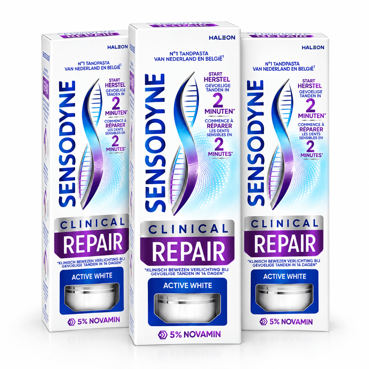Image of Repair Toothpaste, 3-pack, 5% , For Sensitive Teeth
