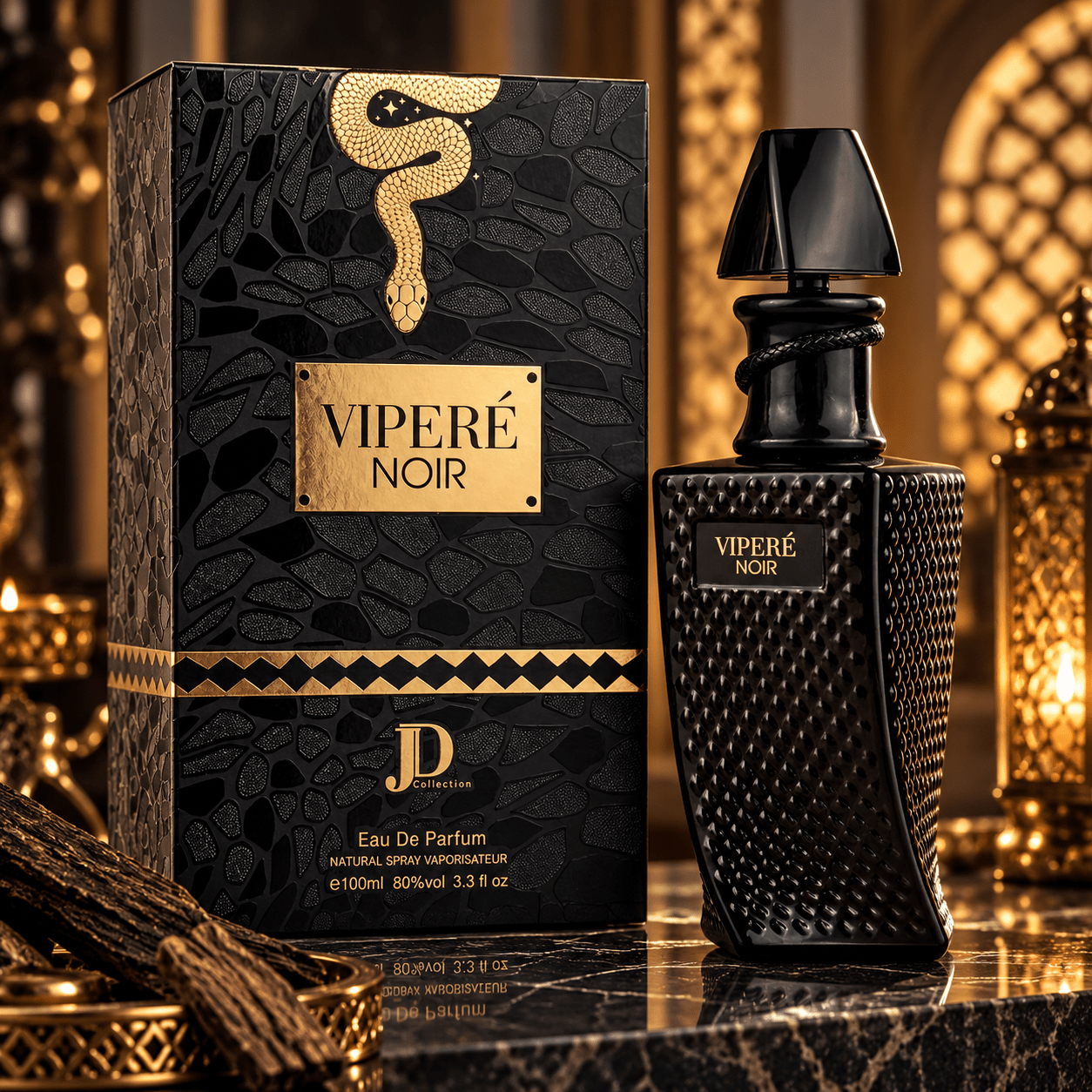 TEMU Everlyx- Viperé Noir . Perfume Eau de Parfum oriental amaderado sensual nocturna con notas de de de limón, linalool elegante, salisiltato de