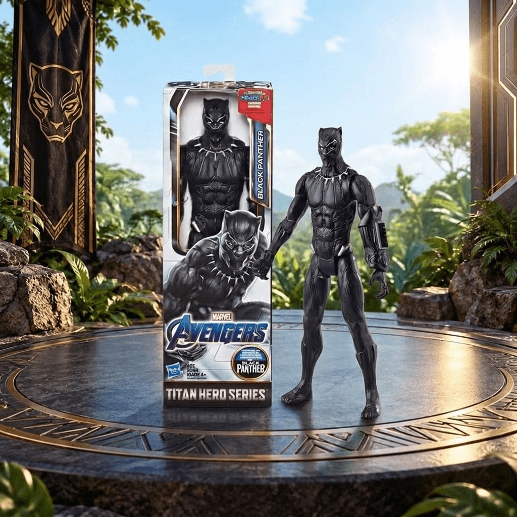 Image of Large Black Panther Figure 30cm Hasbro Avengers E5875 New