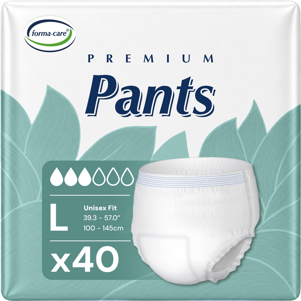 TEMU 40 X Absorbent Pants | Large (100-145cm) | Super Absorbency Pull Up Pants | | 4 Packs Of 10