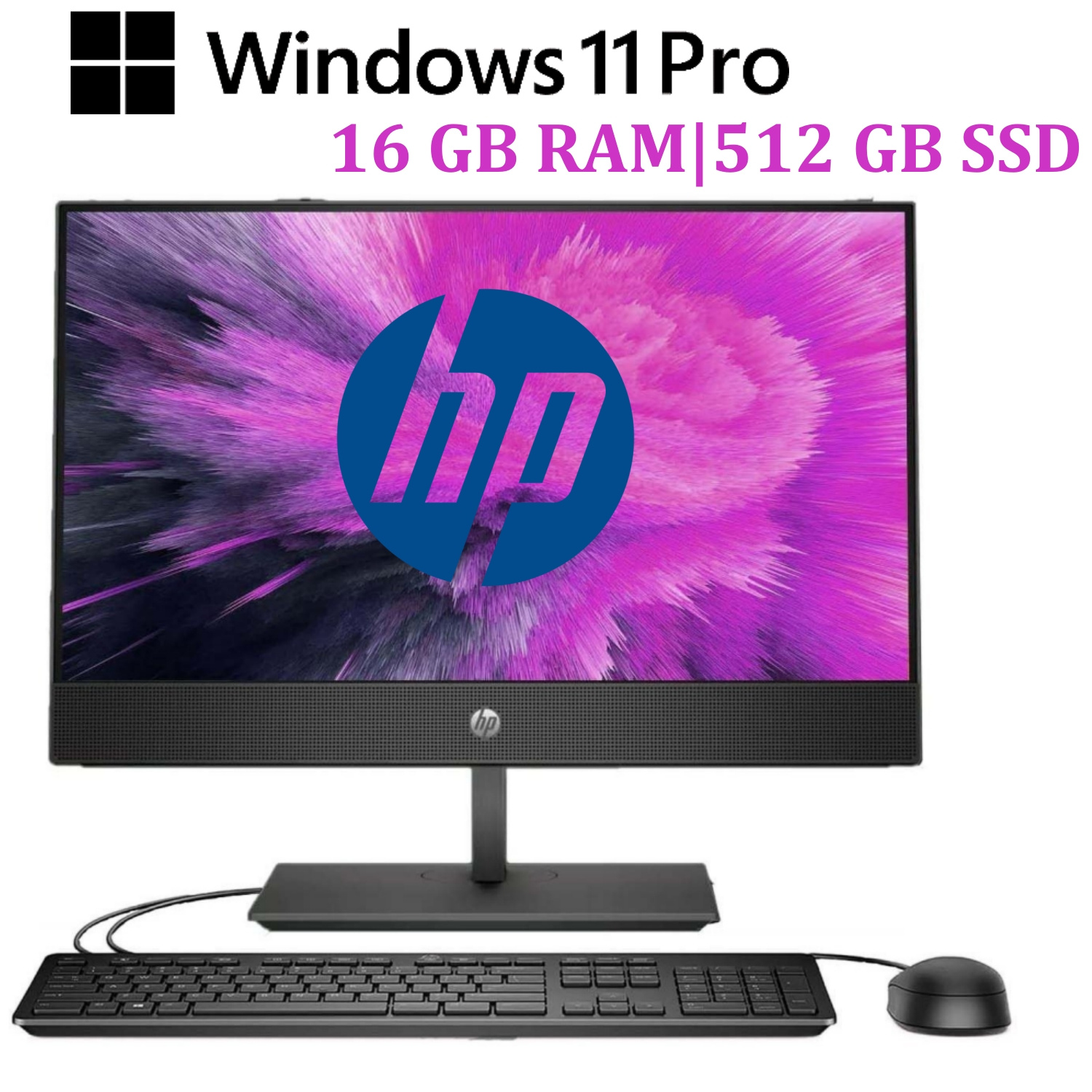 Image of Proone 600 G4 -one With 21.5" Fhd Monitor, Core I3 / , 8 Gb / 16 Gb , 256 Gb / 512 Gb Ssd, Us () Keyboard, Wifi, Bluetooth, Pro