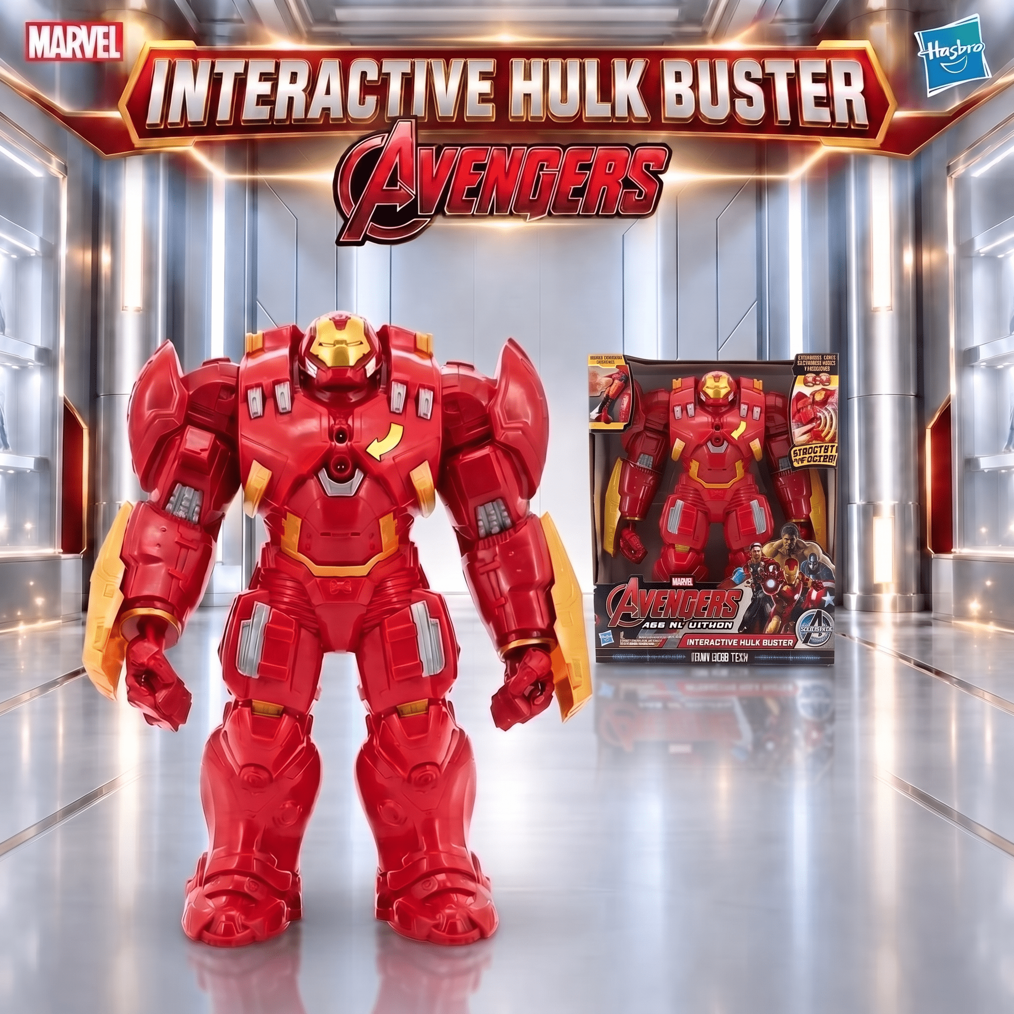 Image of Hasbro Hulkbuster Iron Man Very Large Figure With Sounds Avengers B0441