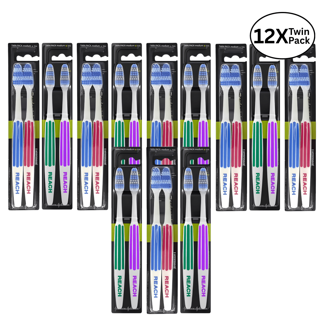 TEMU 24 Reach Interdental Toothbrush Firm (12 X Twin Packs)