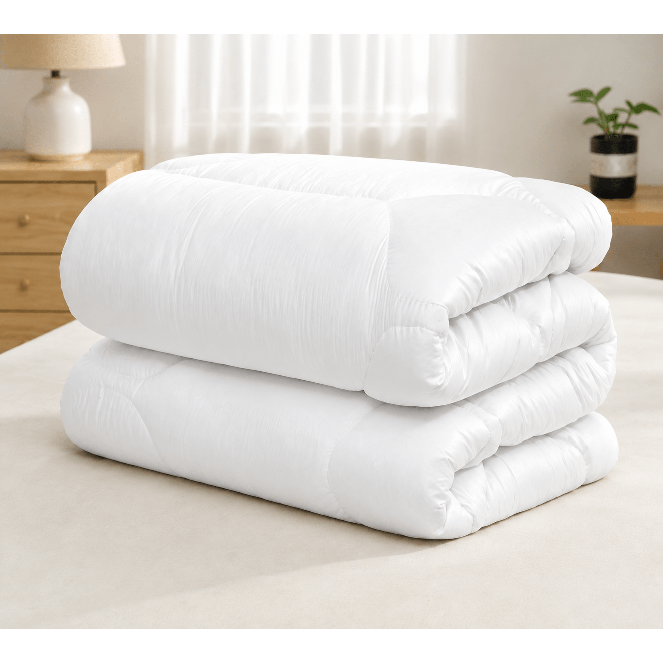TEMU Winter Quilt 135x200 / 155x220 / 180x200 / 200x200 / 220x200 / 240x220 – Lightweight Breathable Duvet, Soft & Cooling Quilted Blanket, Washable