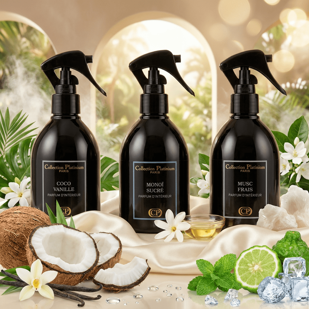 TEMU Coffret de 3 Parfums d’Intérieur 250 ml – , Cco Vanille & Musc , Sprays Maison