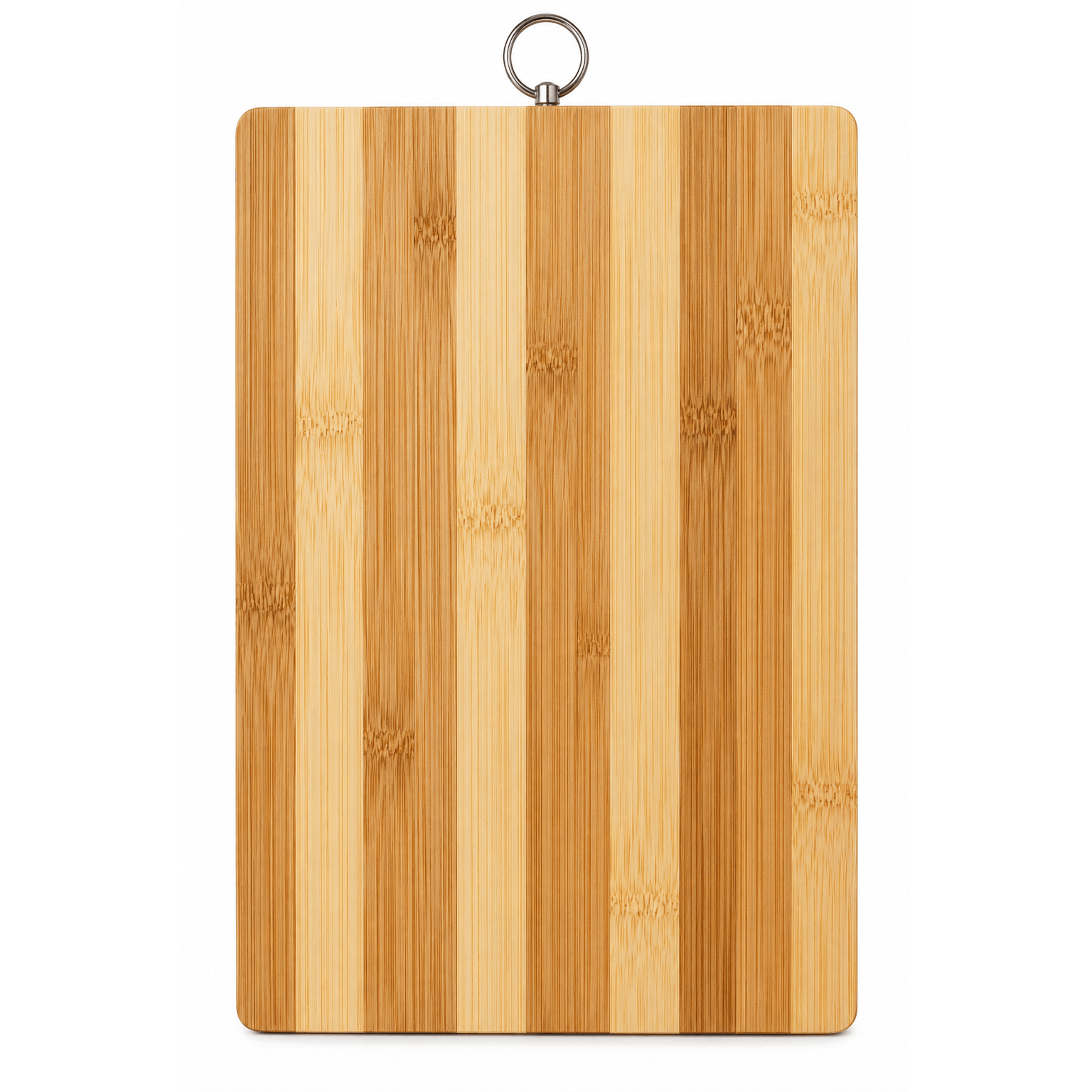TEMU 1pc Bamboo Chopping Board (30x20cm) With Hanging Hook - Durable Wooden Cutting Board For Kitchen Prep, Meat, Fruit & Vegetables