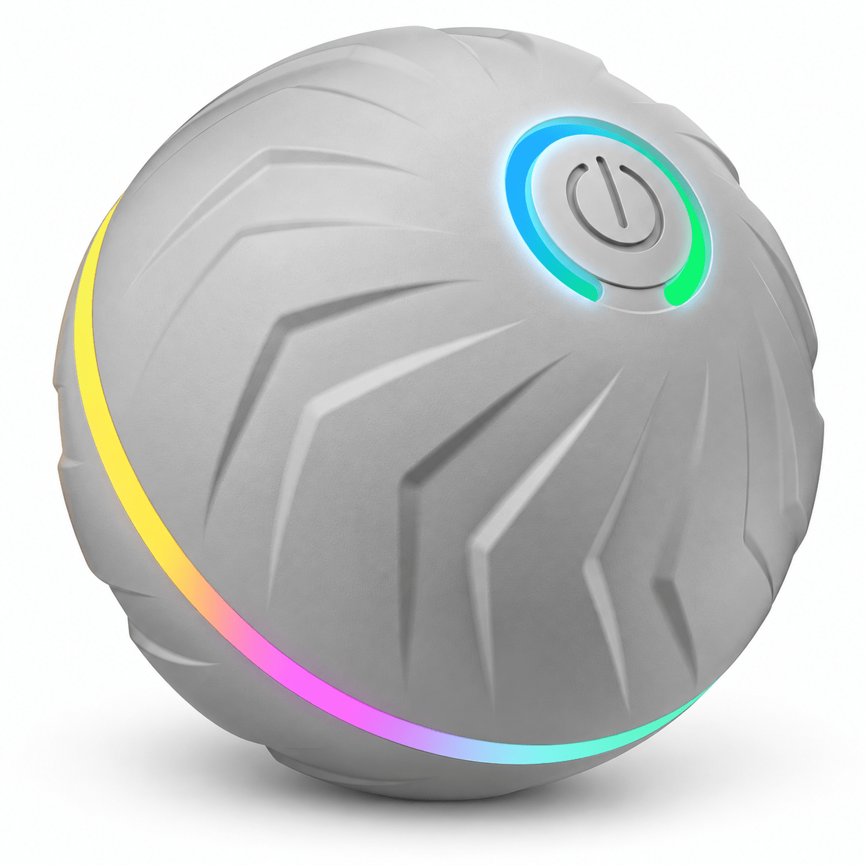 TEMU Balle interactive rechargeable pour chien, jouet roulant et rebondissant avec LED, pour jeux en intérieur