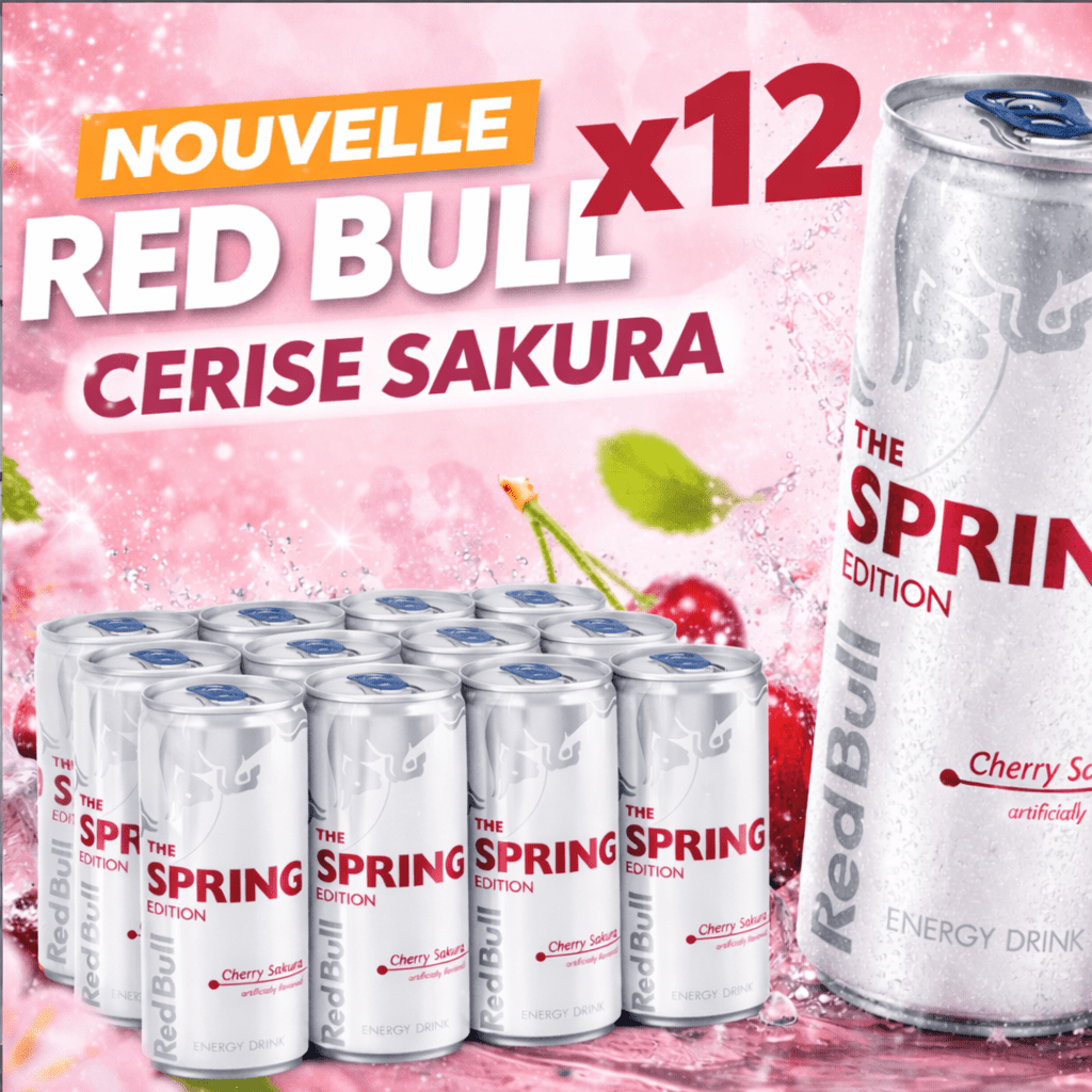 Red Bull Cherry Sakura White Edition 12 X 25cl