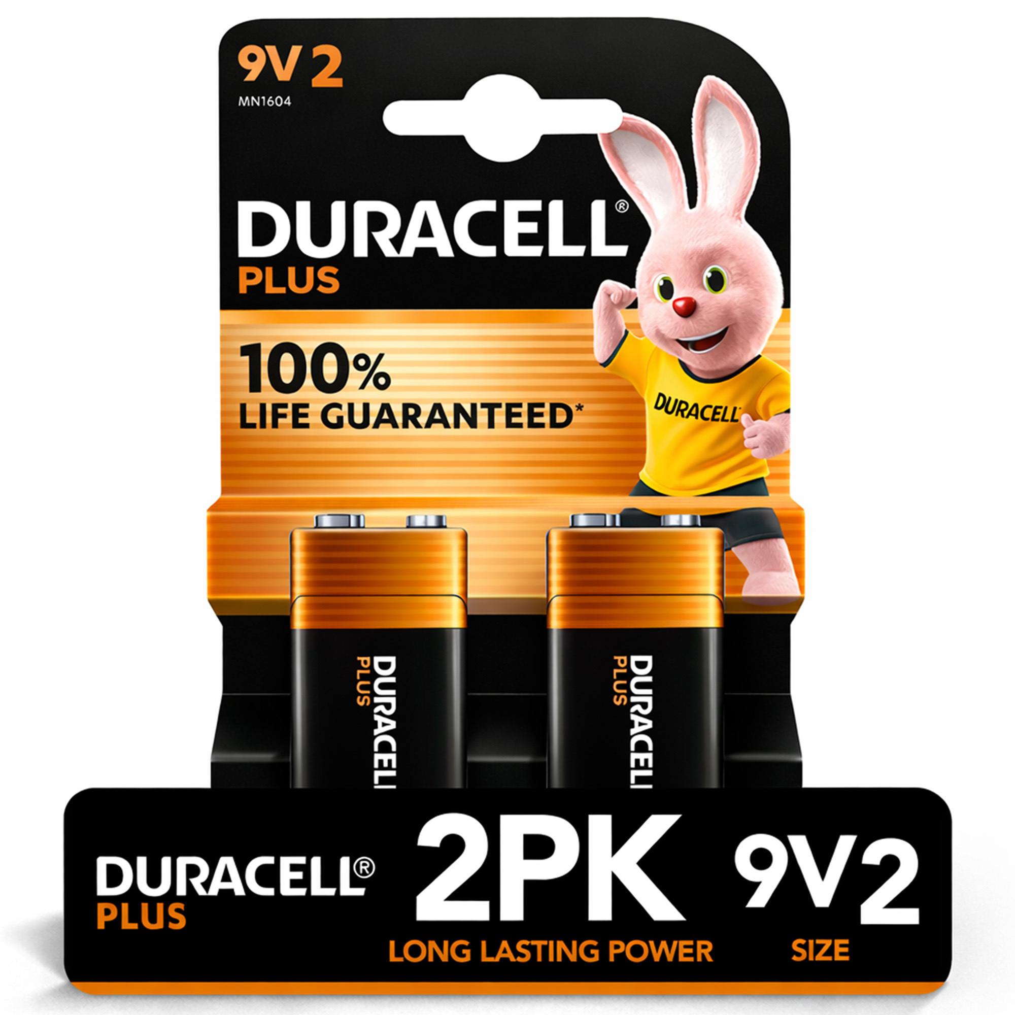 TEMU 2 Pack Duracell 9v Plus Alkaline Batteries | Long- Cells For Smoke Alarms And Everyday Devices | Reliable | Multi-device Battery Pack | Up To