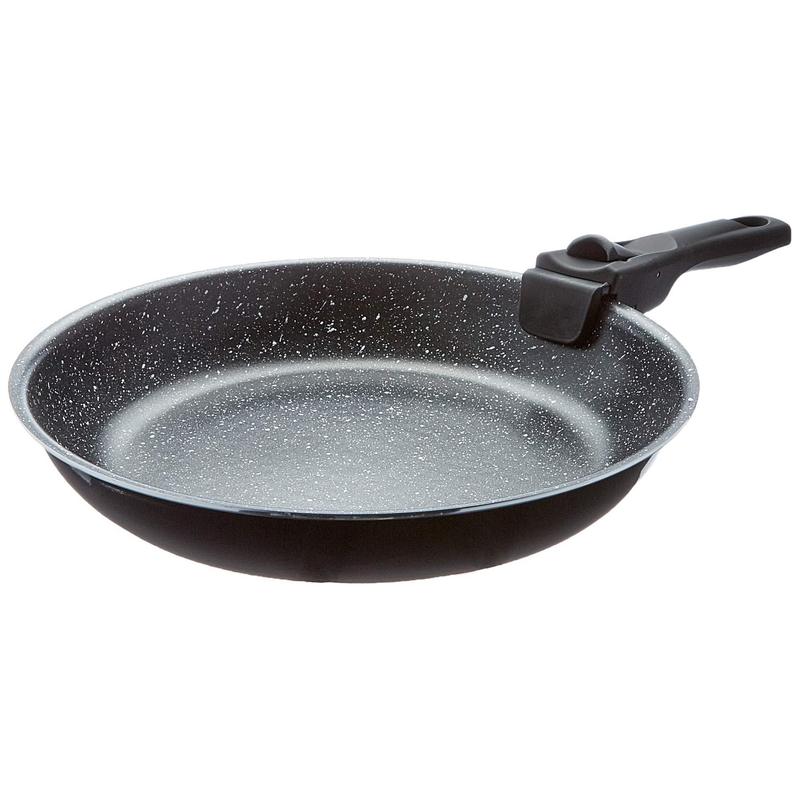 Set Of 2 Pans + Removable Handle Stone 20/
