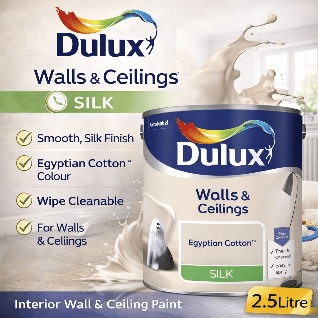 item picture   silk   emulsion paint 2 5l       interior walls ceilings smooth durable