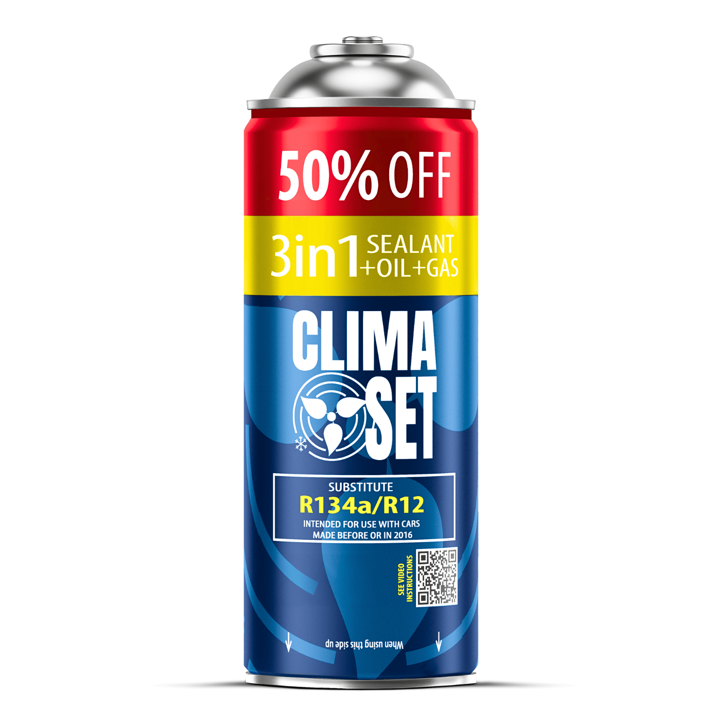3w1 R134a Xl Refrigerant For Air Conditioning Recharge In Cars, Oil, Sealant, Thread In A Multi-use Can, For Cars Between 1994-2016