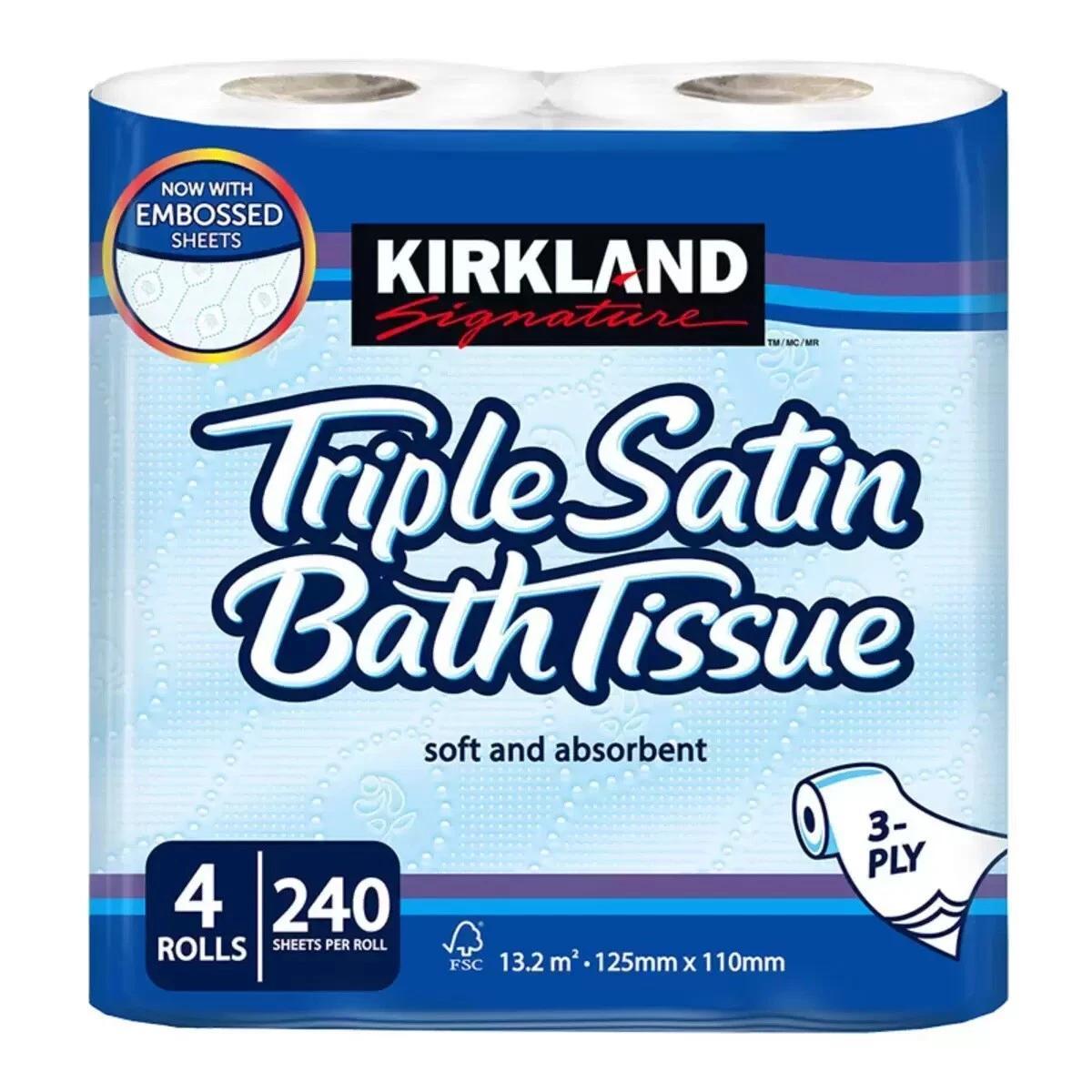 TEMU Signature 3-ply Toilet Tissue, 4 Rolls, 240 Sheets Per Roll