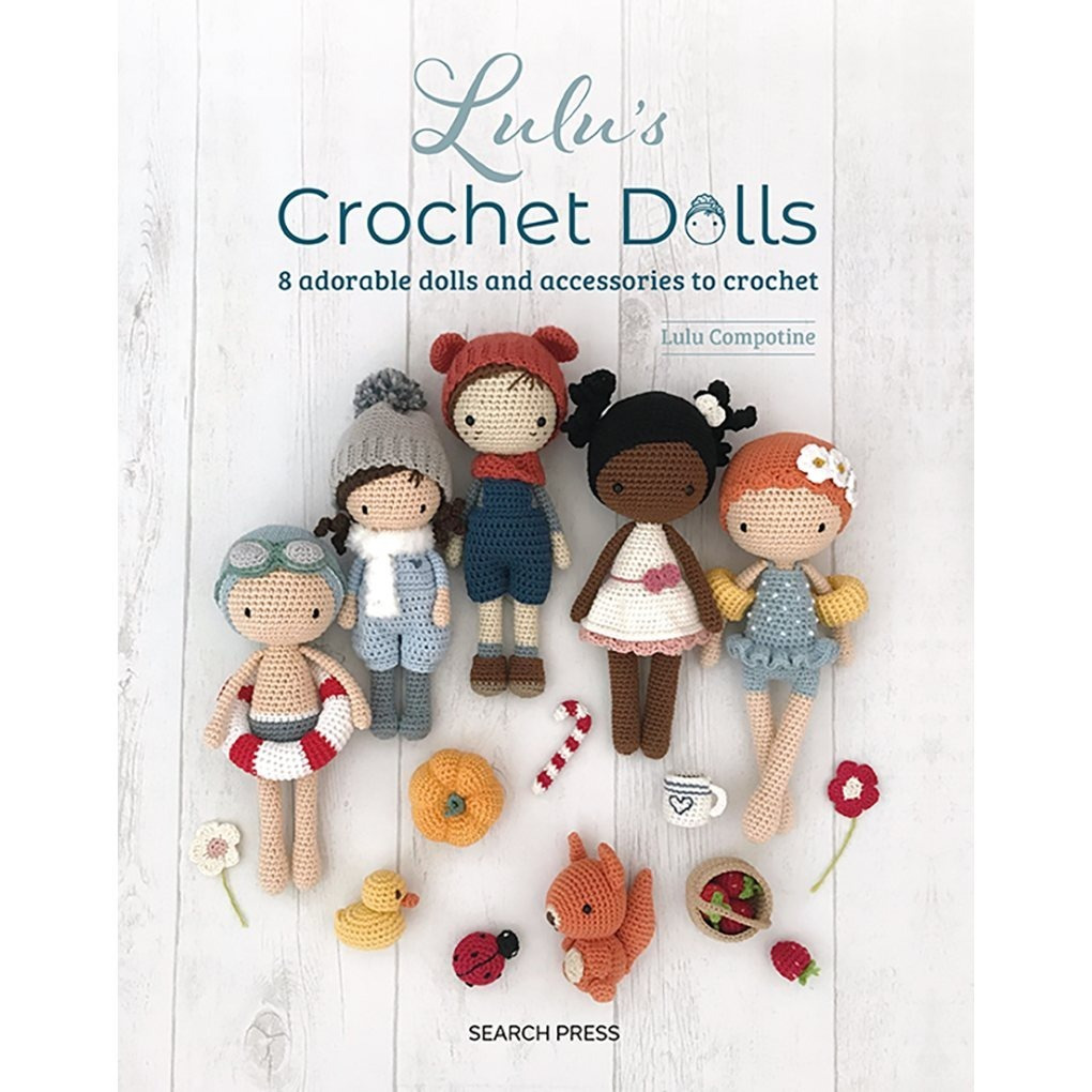 TEMU Lulu's Crochet Dolls - 8 Adorable Dolls And Accessories To Crochet By Lulu Compotine