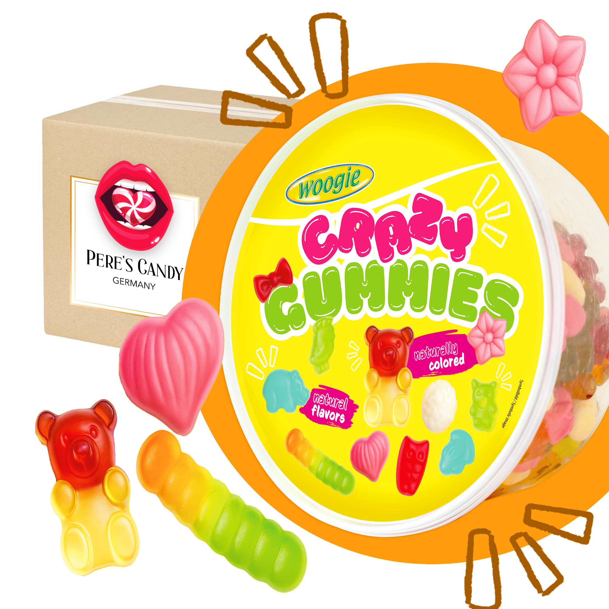 Image of 1kg Family Pack - Woogie Crazy Gummies Fruchtgummi