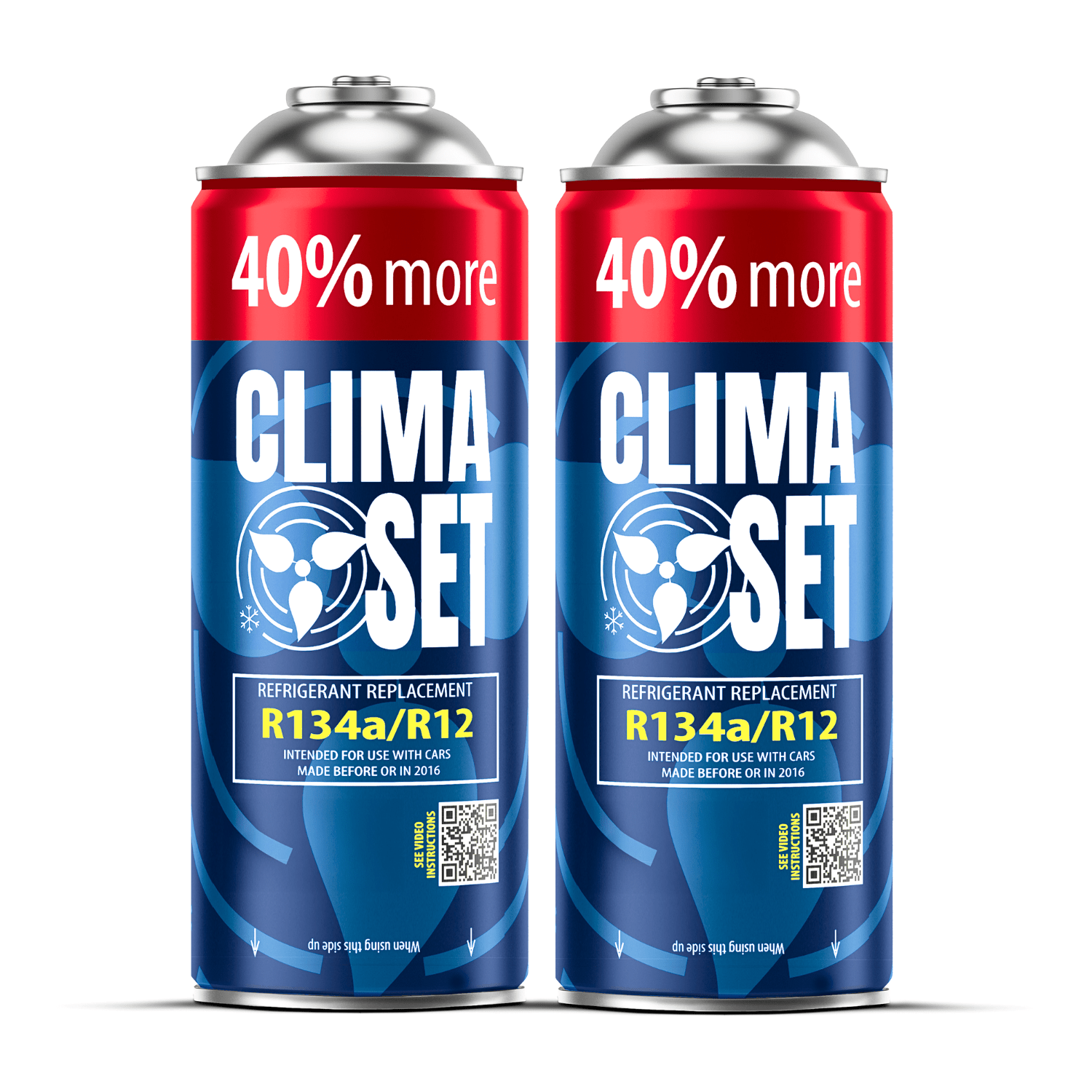 Set Of 2x R134a Refrigerant For Air Conditioning Recharge In Cars, Oil, Thread In A Multi-use Can, For Cars Between 1994-2016, , High Quality.