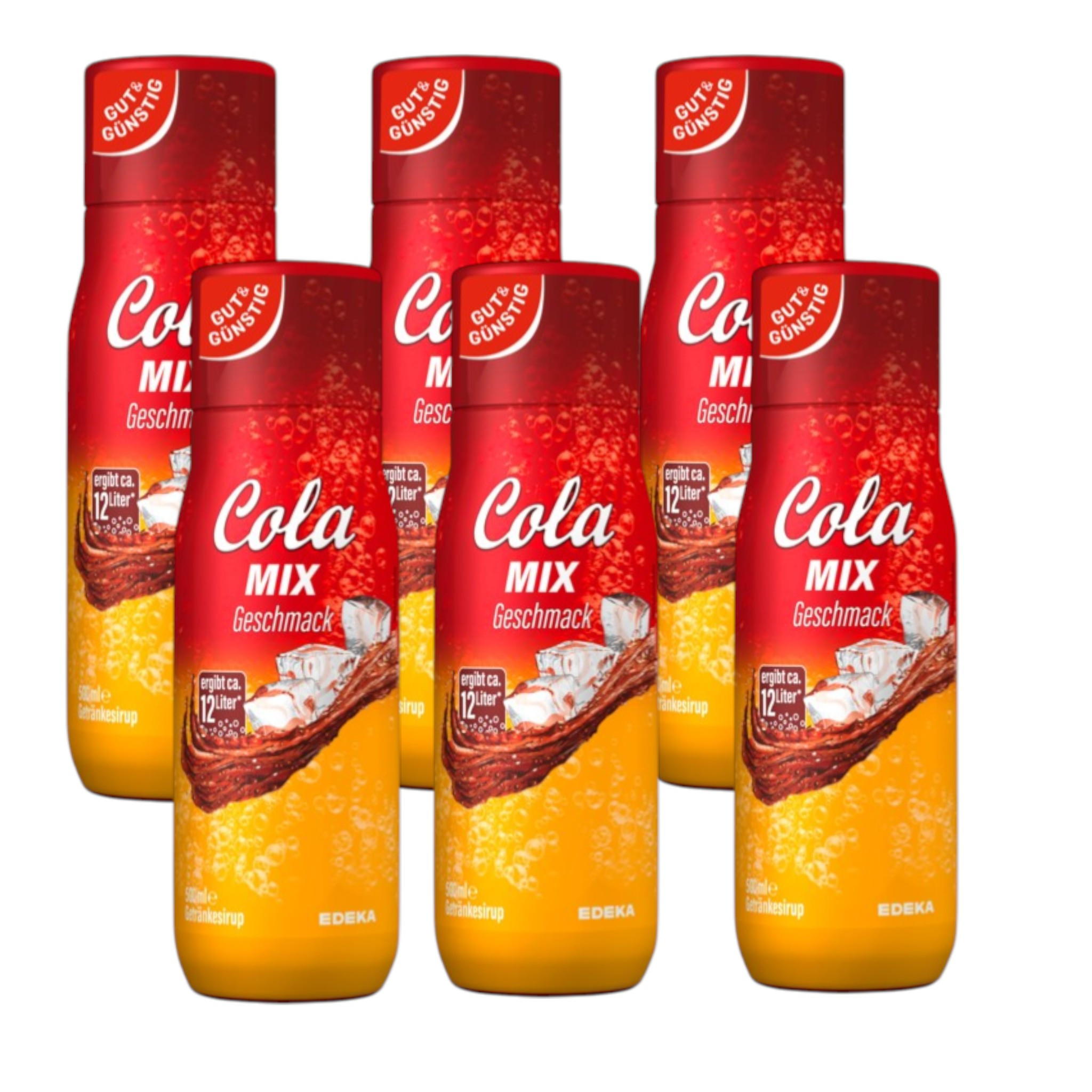Image of Good & Affordable Cola Mix Syrup (6x500ml) | Beverage Syrup Cola Mix Flavor | Syrup For Beverage Preparation | Syrup For Water, Sparkling Water, And Everyday Use
