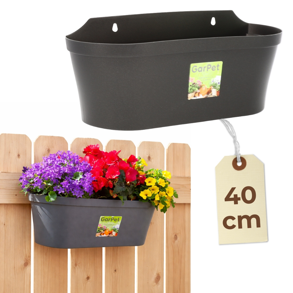 Image of Flower Pot Wall Planter Wall Flower Pot Flower Box Outdoor Flower Holder Wall Plants Wall Mounting Wall Flower Box Wall Pot For Outdoors