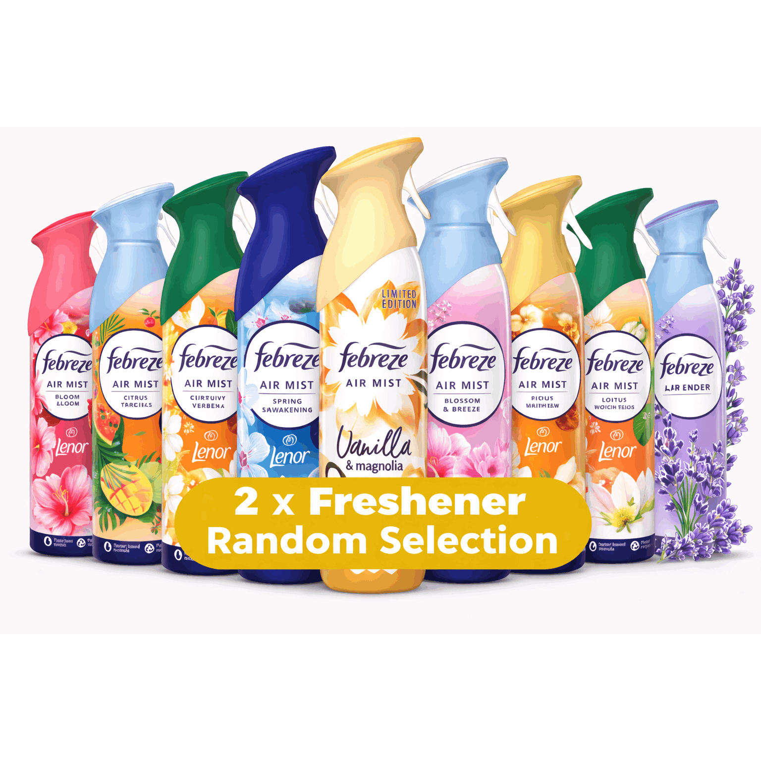    spray air freshener 300ml pack of 2 random fragrance   odour eliminating room spray for home bathroom kitchen