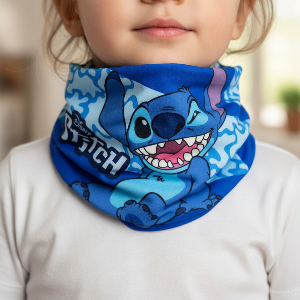 Image of Kids' Tube Scarf Neck Warmer, Warm Thermal Winter Scarf For Boys, Soft (for Stitch)