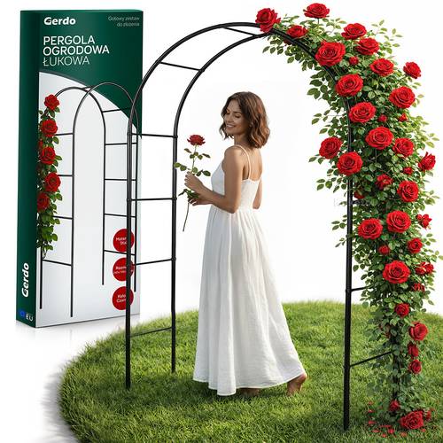 - metall gartenlaube 240 cm x 140 cm x 38 cm unterstützung für kletterpflanzen rosen efeu | garten pergola für blumen für garten terrasse weg | rankhilfe für kletterpflanzen gartendekoration | metall gartenlaube tor für rosen gartendekoration